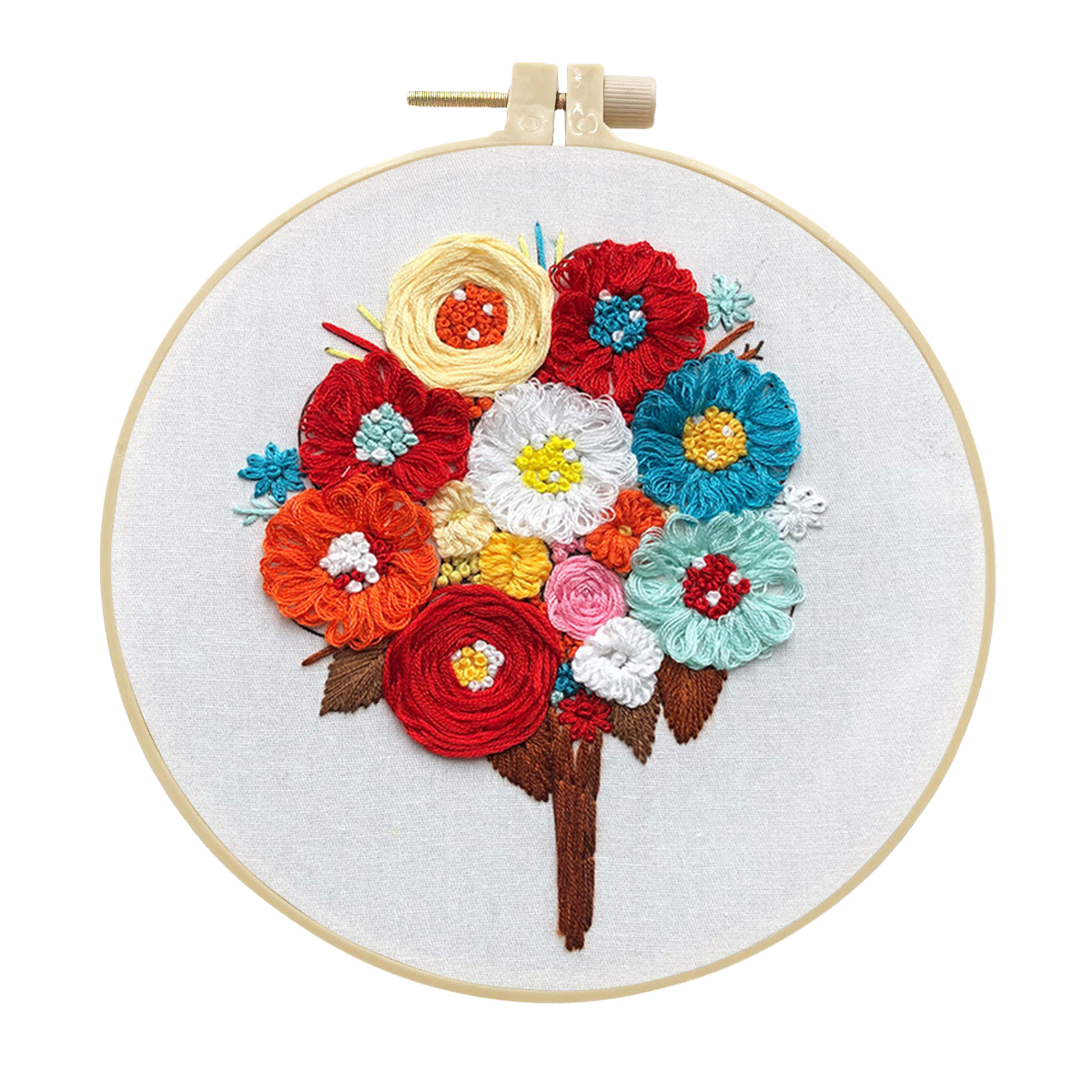 Craft Handmade Embroidery Kit Craft Cross Stitch Kits Beginner - Romantic Bouquet Pattern
