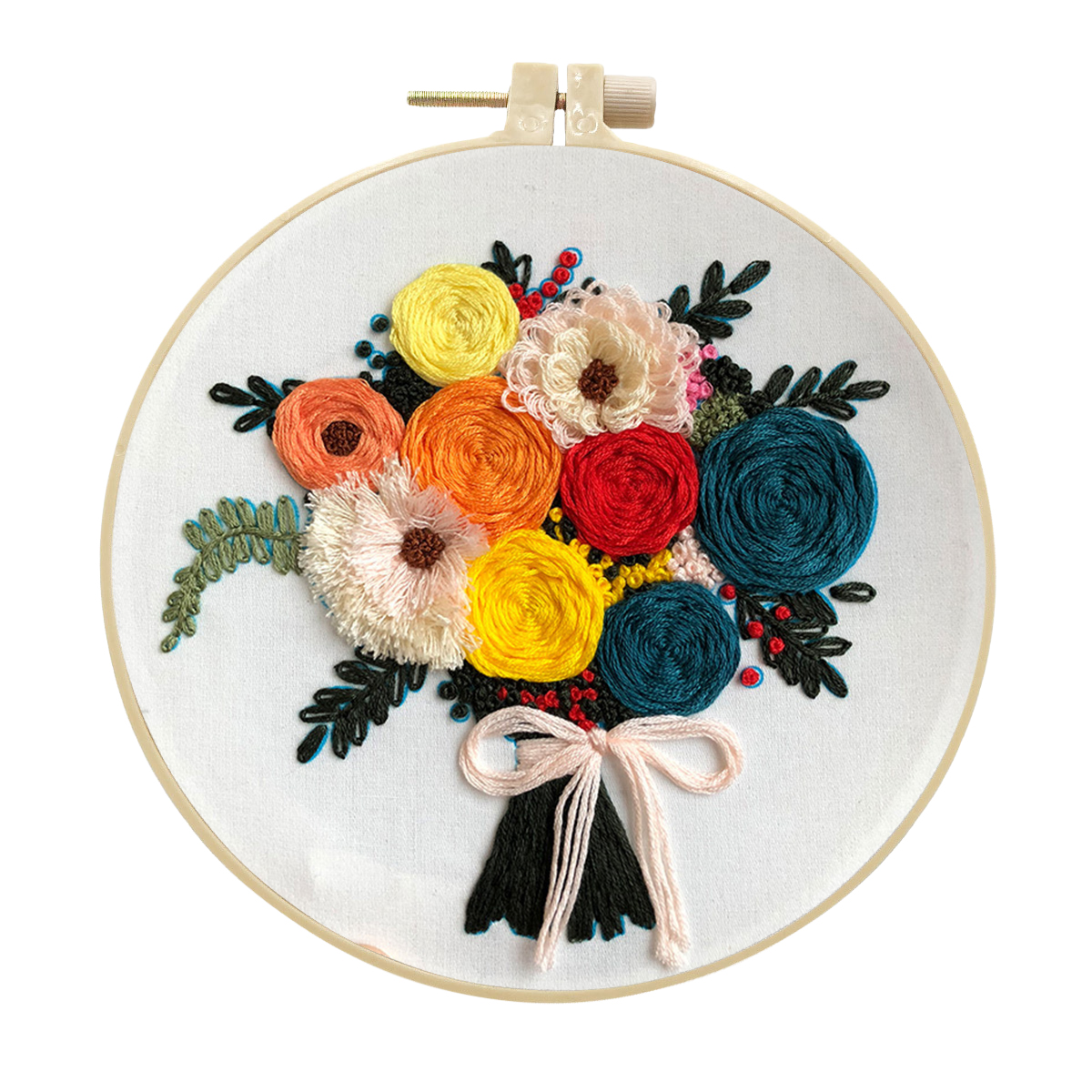 DIY Handmade Embroidery Kit Craft Cross Stitch Kits Beginner - Prosperity Bouquet Pattern