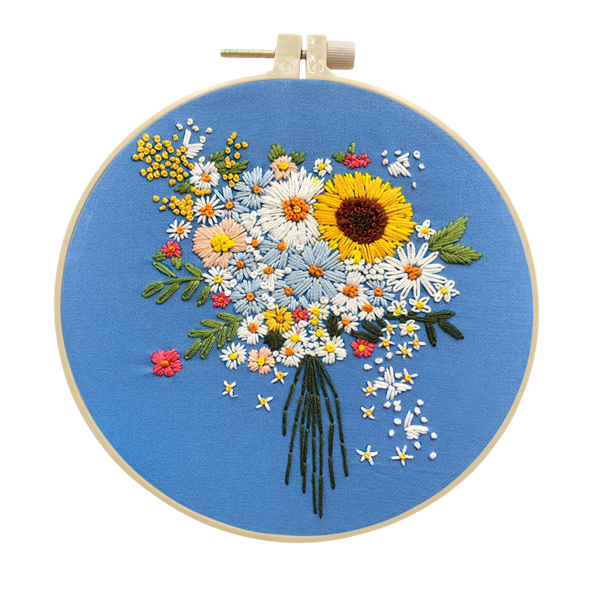 DIY Handmade Embroidery Kit Craft Cross Stitch Kits Beginner - Blooming Bouquet Pattern