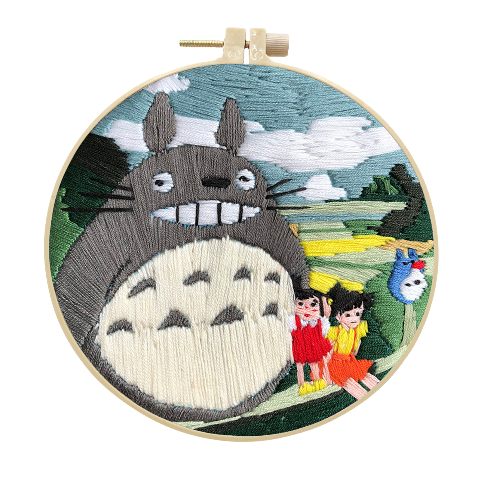 Handmade Embroidery Kit Cross stitch kit for Adult Beginner - Hayao Miyazaki Totoro Pattern