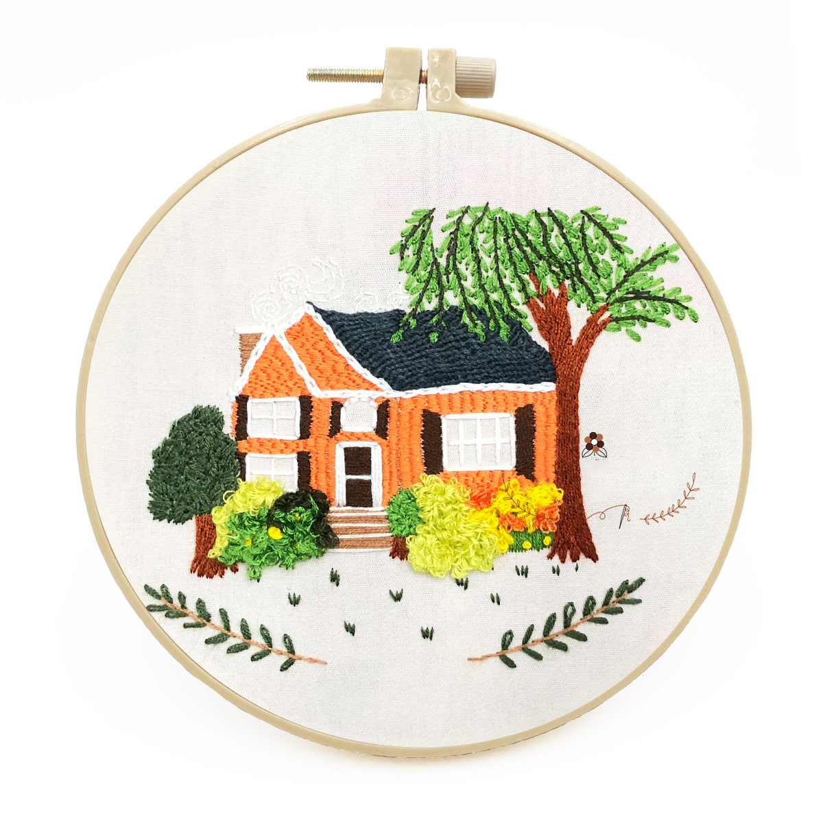 DIY Handmade Embroidery Cross stitch kit - Romantic Cottage Pattern