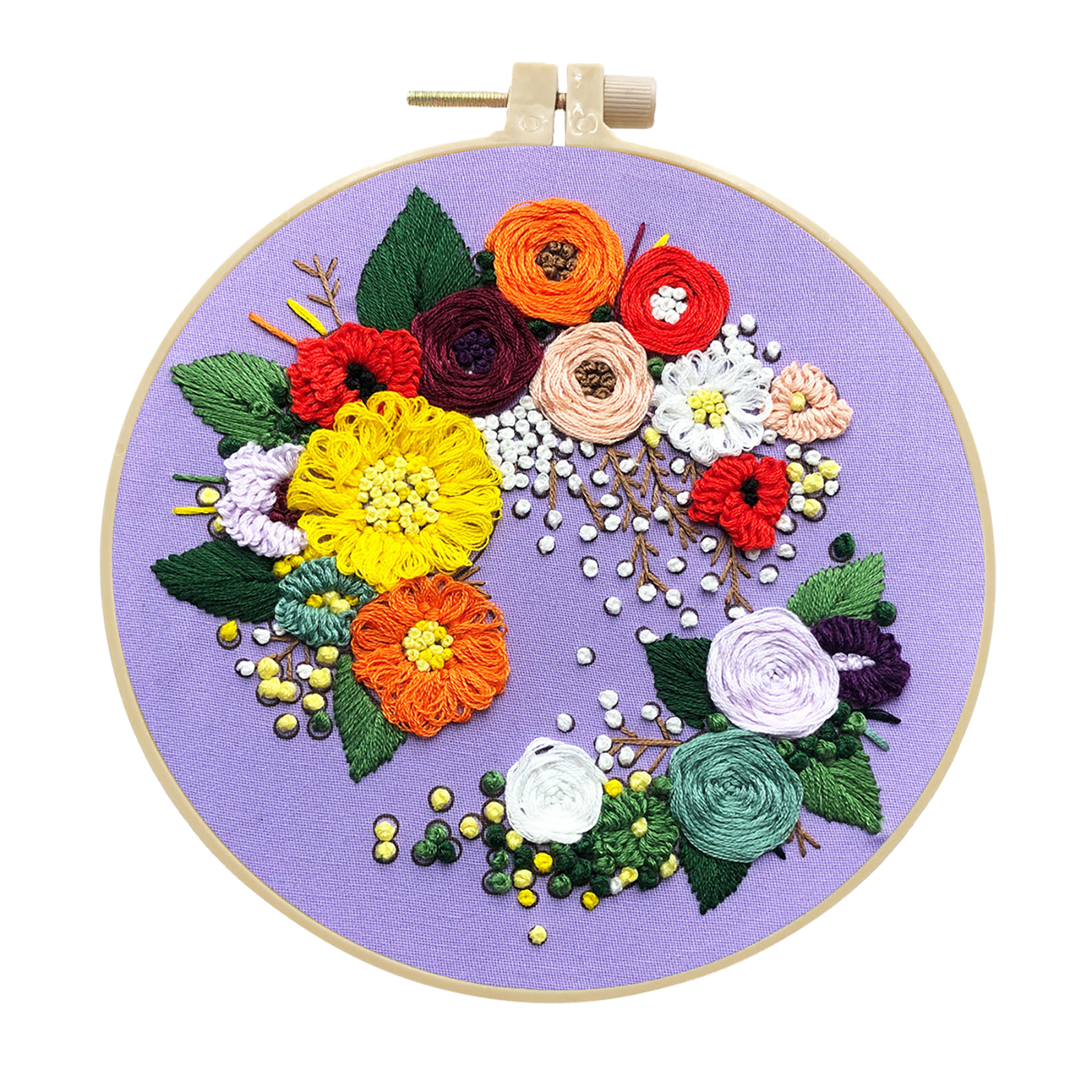Embroidery Kits Cross stitch kits for Adult Beginner - Pretty flowers Pattern