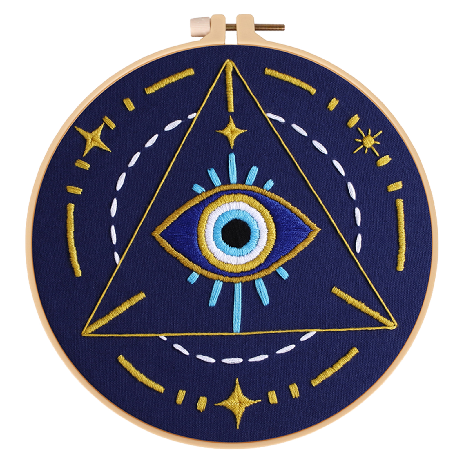 DIY Embroidery Kit Cross stitch kit for Adult Beginner - Tarot Evil Eye Pattern