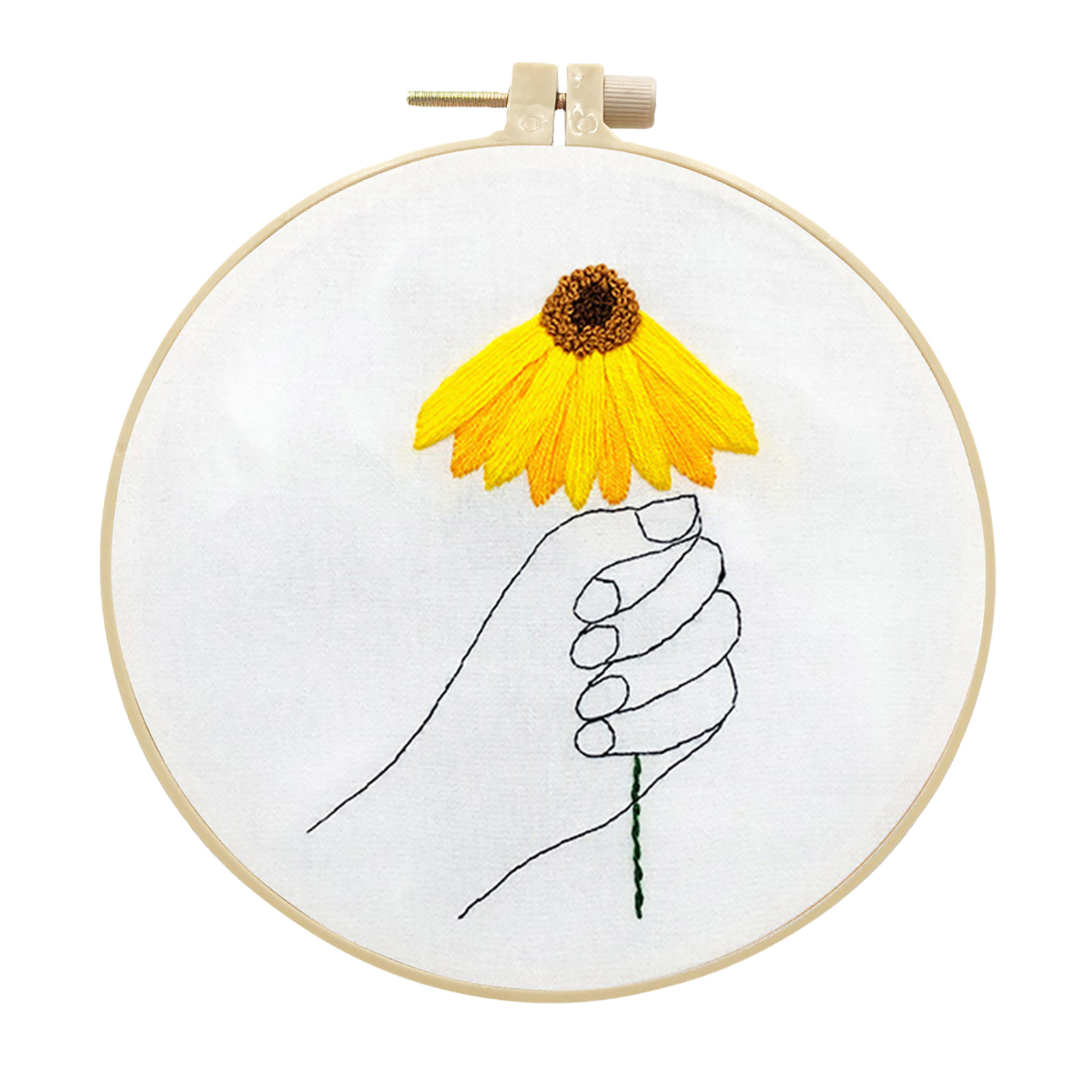 Handmade Embroidery Kit Cross stitch kit for Adult Beginner -  Sunflowers Pattern