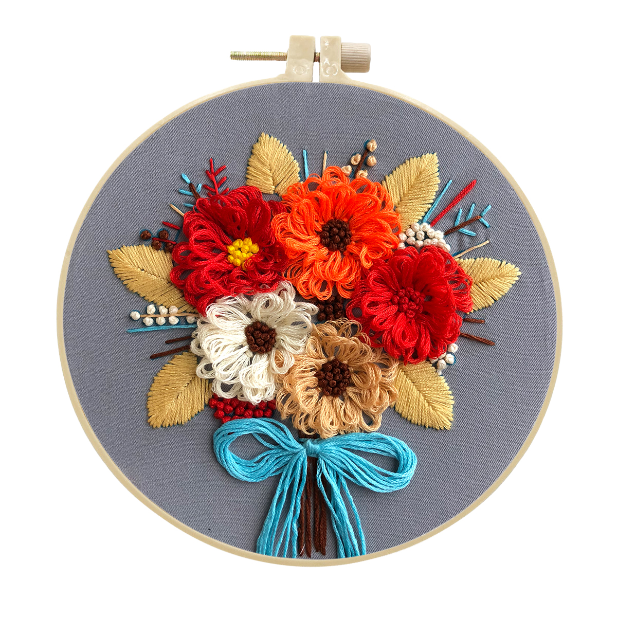 DIY Handmade Embroidery Kit Craft Cross Stitch Kits Beginner - Beautiful Bouquet Pattern