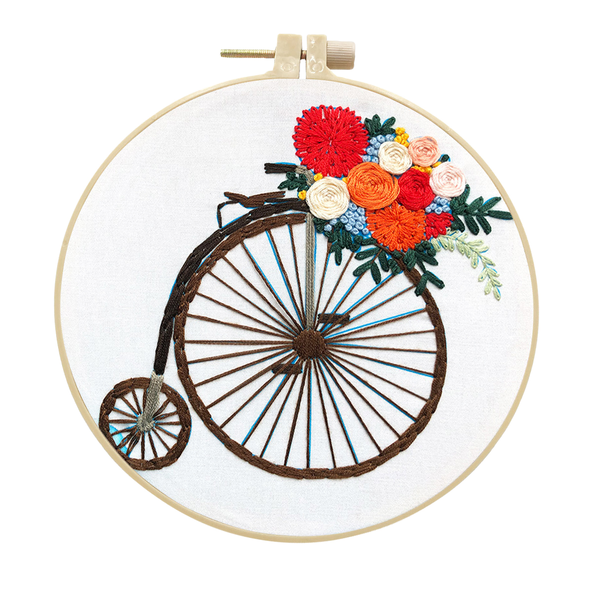DIY Craft Handmade Embroidery kit for Adult - Vintage Bikes Pattern