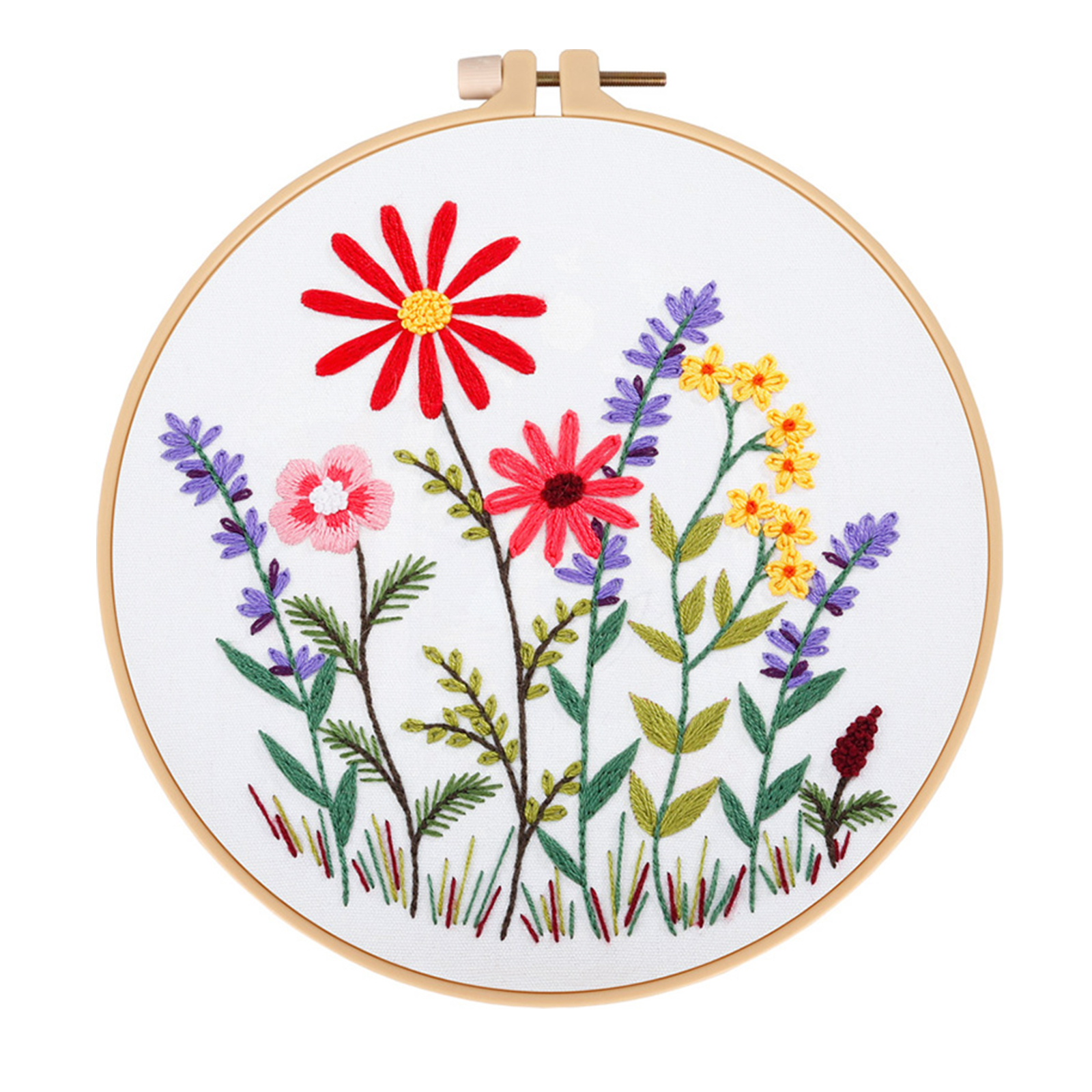 DIY Handmade Embroidery Cross stitch kit - Blooming Flower Pattern