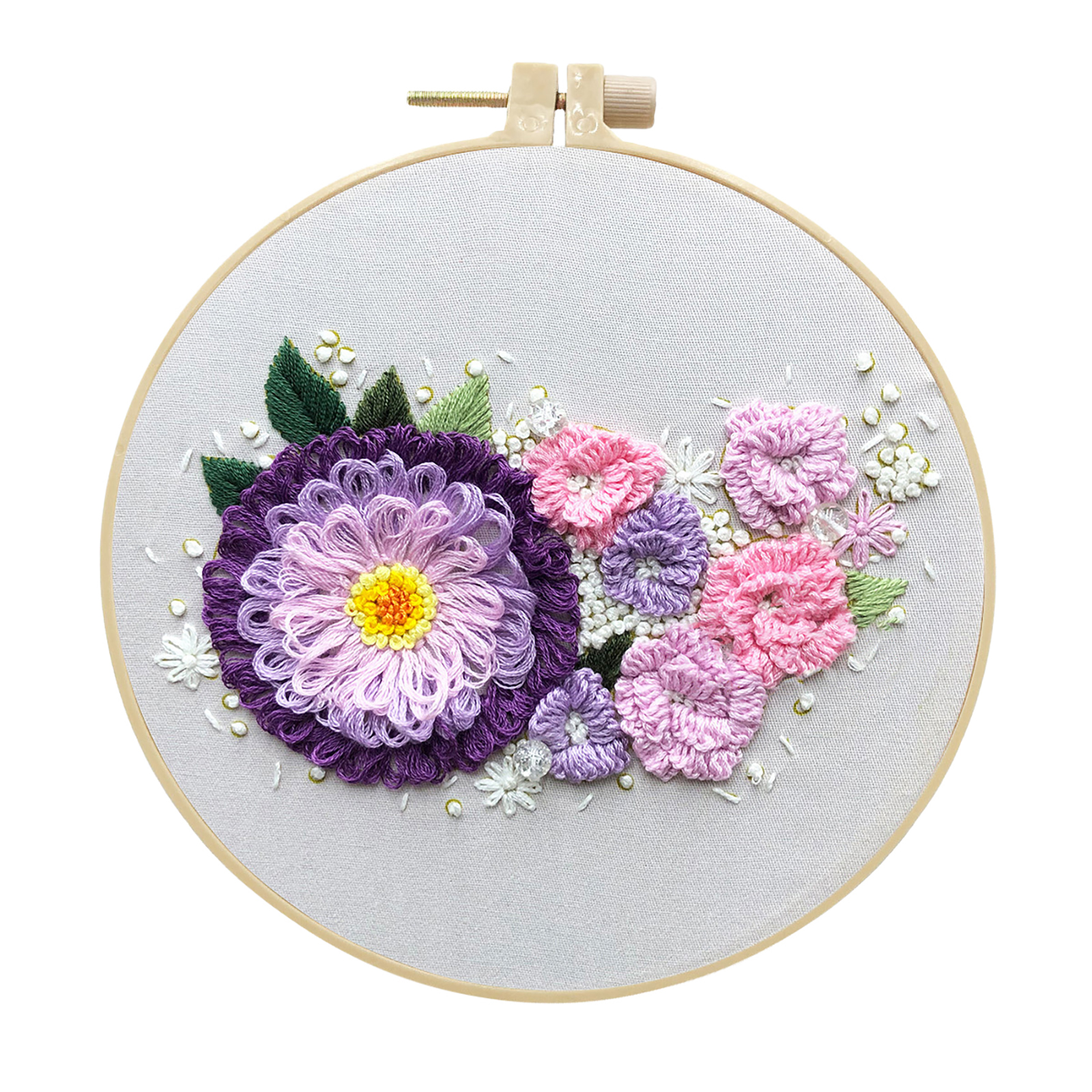 Embroidery Kits Cross stitch kits for Adult Beginner - Romantic flowers Pattern