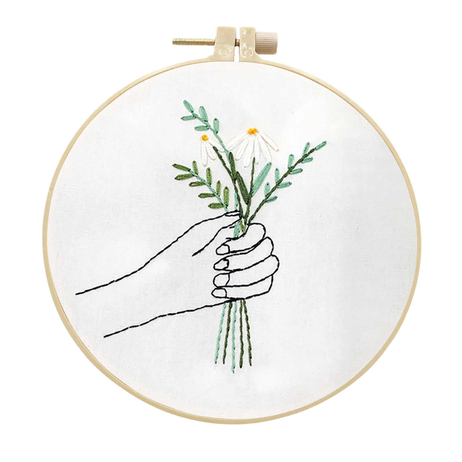 Handmade Embroidery Kit Cross stitch kit for Adult Beginner - Handful of Chrysanthemum Pattern