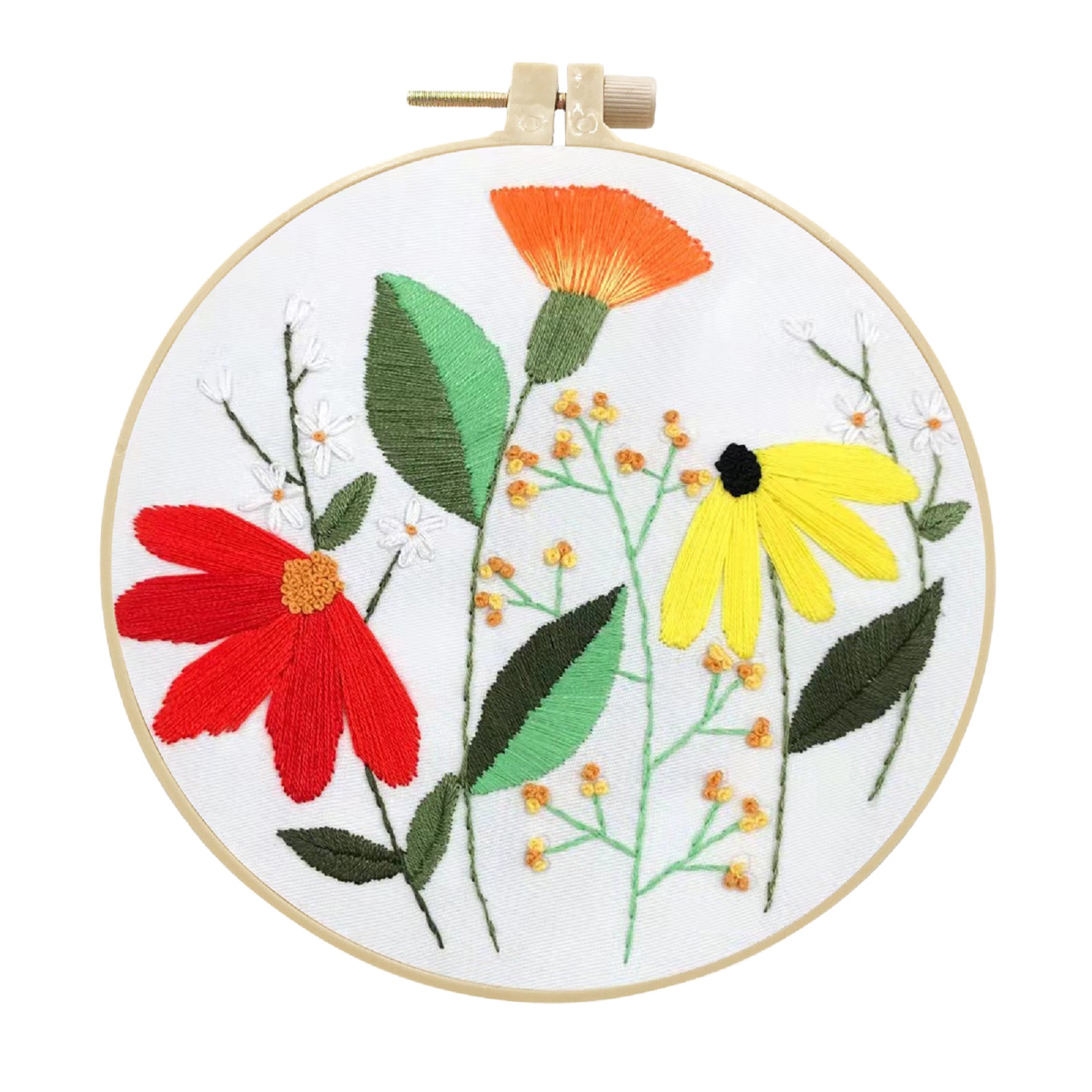 Embroidery Kits Cross stitch kits for Adult Beginner - Large Wildflowers Pattern