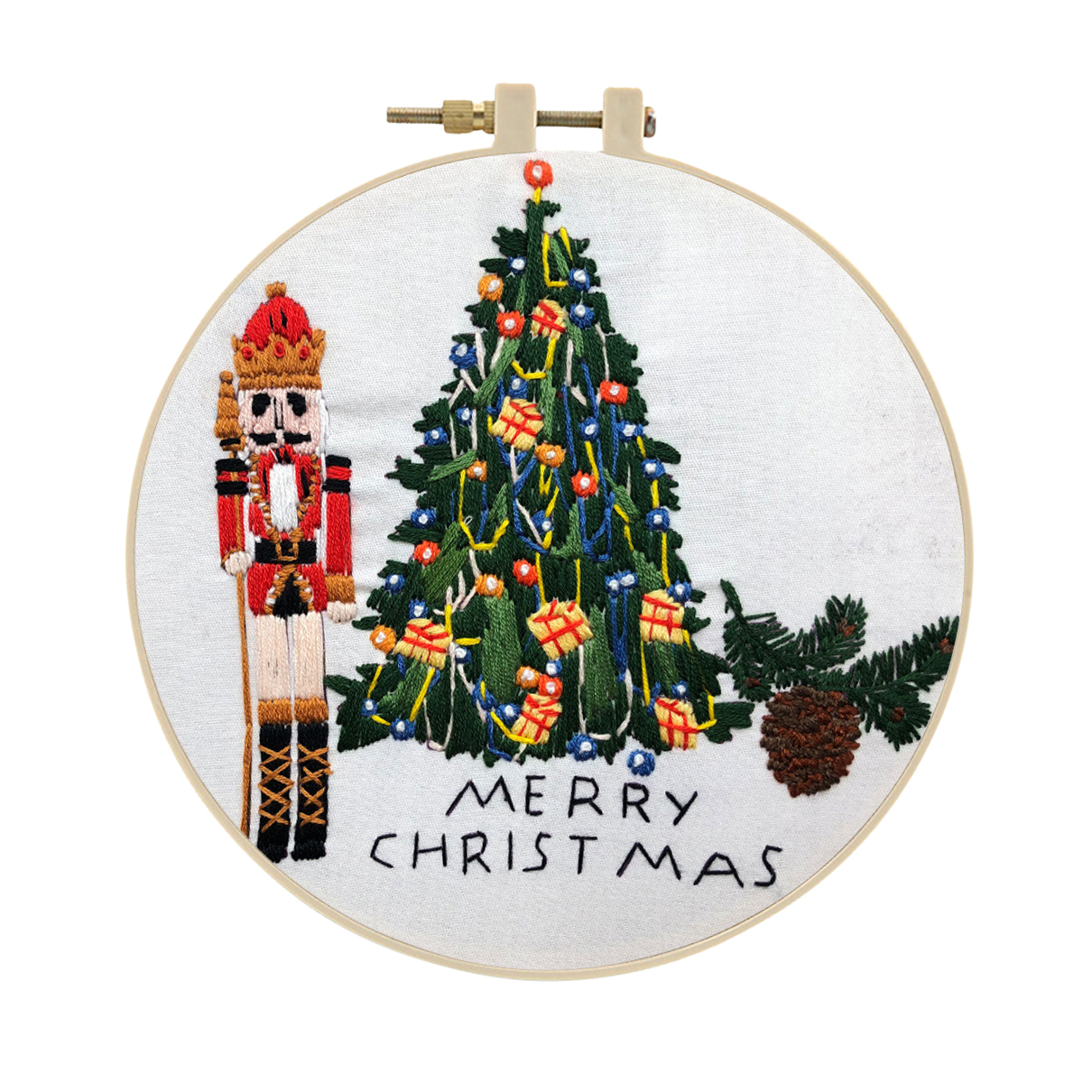 DIY Handmade Christmas Embroidery Kit Craft Cross Stitch Kits Beginner - Christmas Trees Pattern