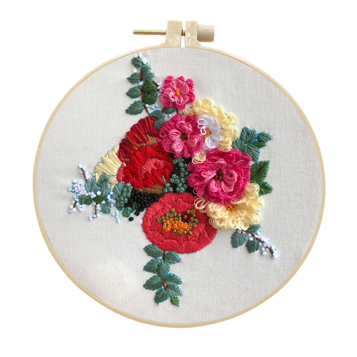 Craft Handmade Diy Embroidery Kit Craft Cross Stitch Kits Beginner - Bouquet Pattern