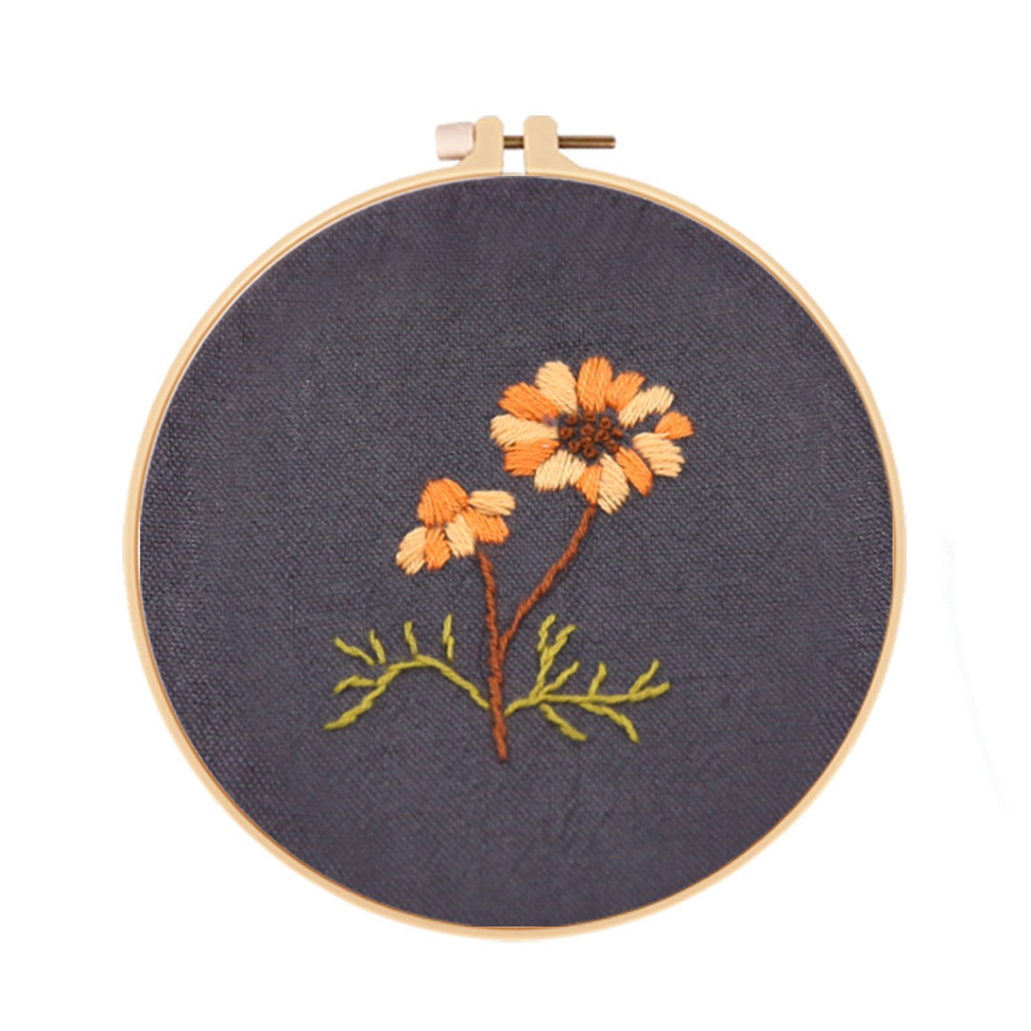 Embroidery Starter Kit Cross stitch kit for Beginners Kids - Floral Pattern