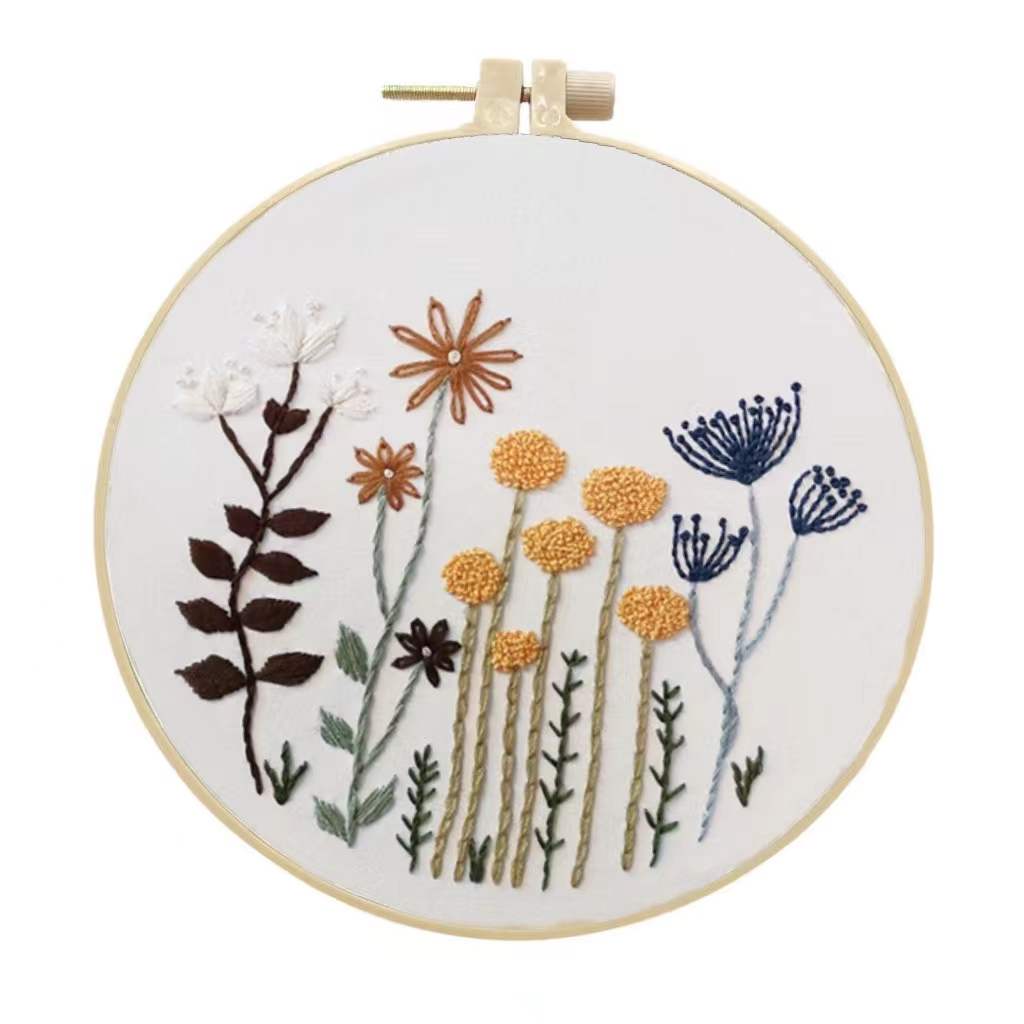 Embroidery Kits Cross stitch kits for Adult Beginner - Elegant Wildflower Pattern