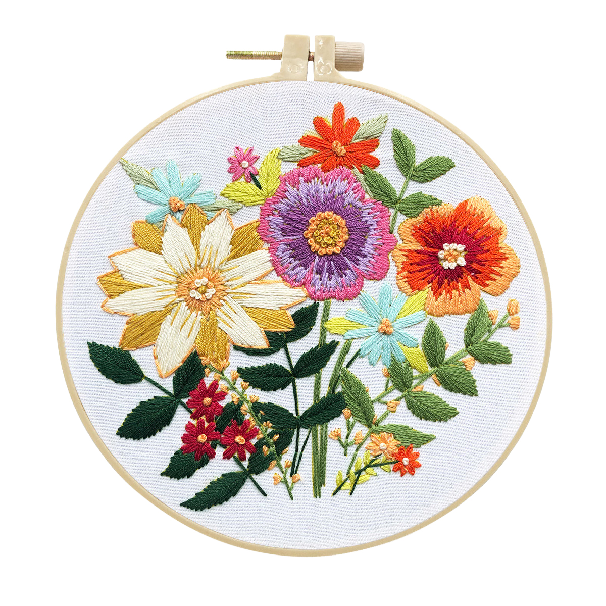 DIY Handmade Embroidery Kit Craft Cross Stitch Kits Beginner - Elegant Bouquet Pattern