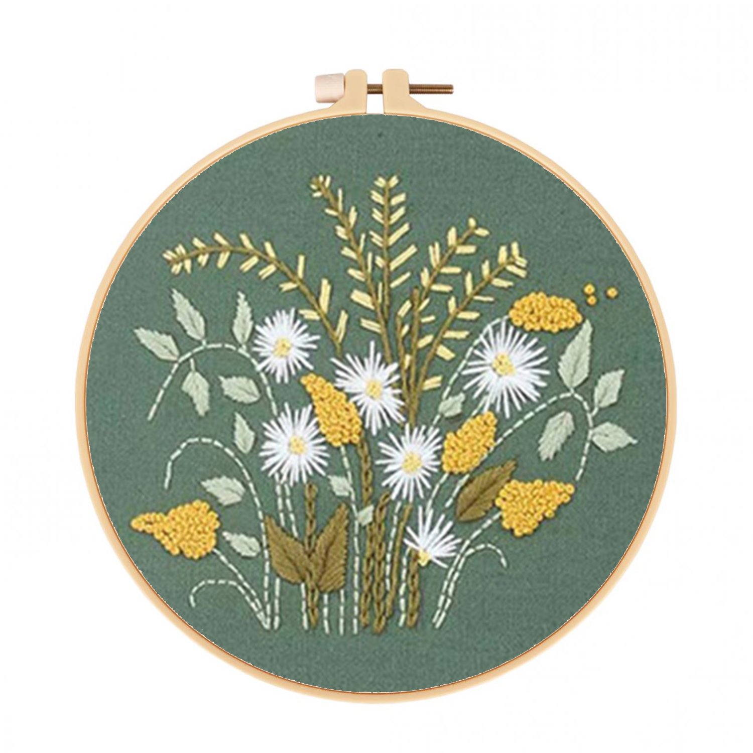 Handmade Embroidery Kit Cross stitch kit for Adult Beginner- Floral Pattern