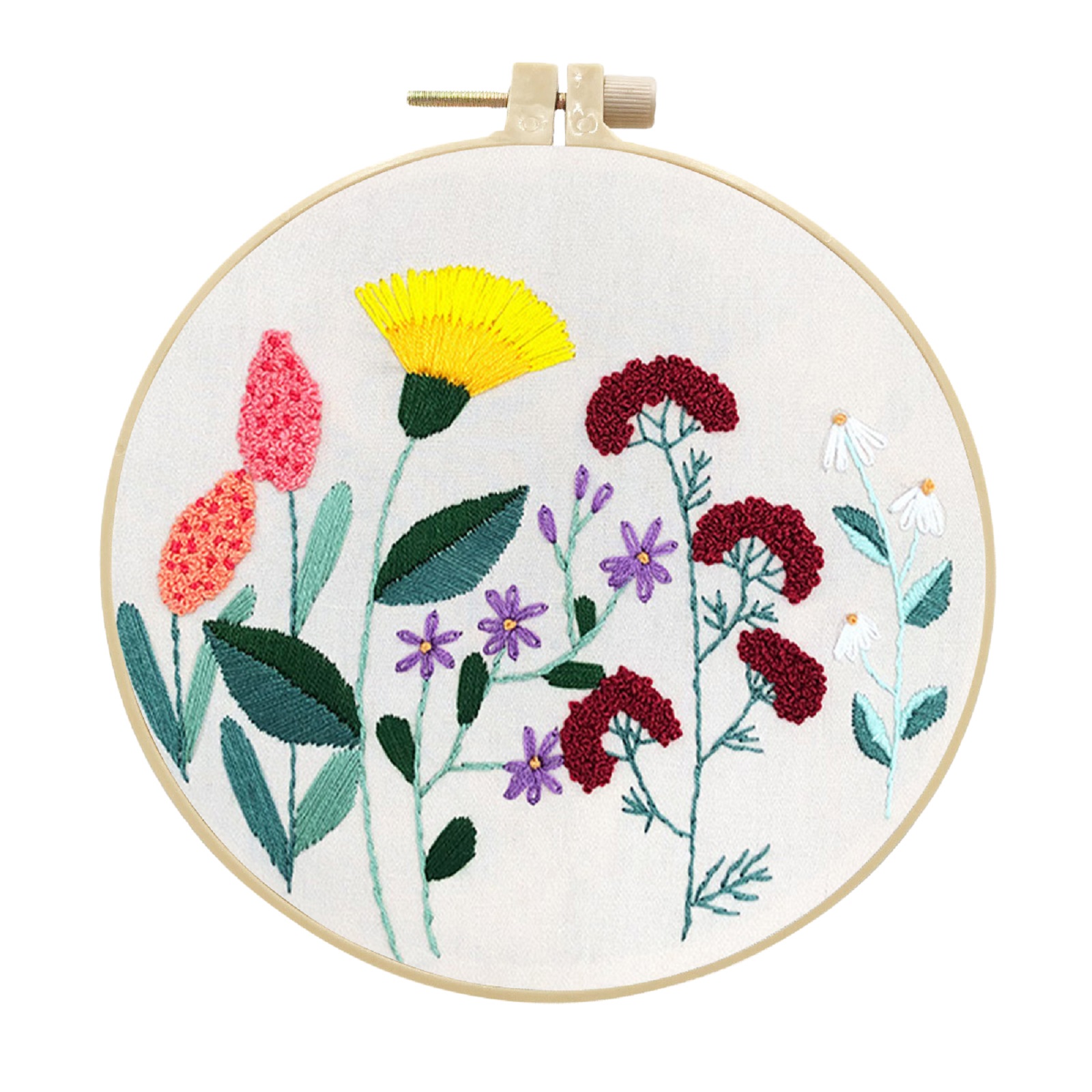 Embroidery Kits Cross stitch kits for Adult Beginner - Cute Wildflowers Pattern