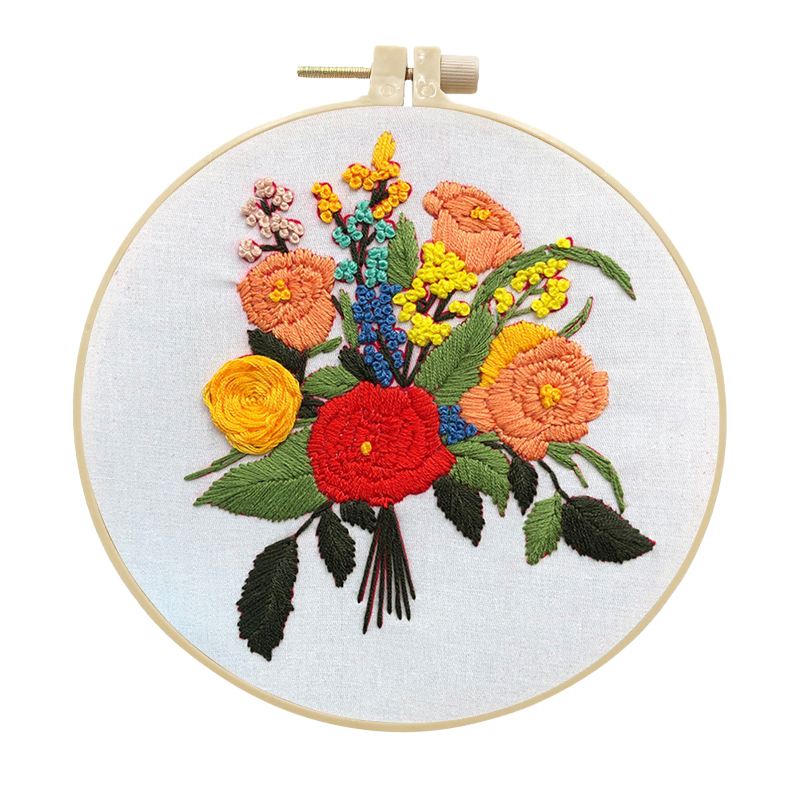 Handmade Embroidery Kit Cross stitch kit for Adult Beginner - Van Gogh Bouquet Pattern