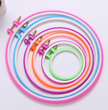 Colourful cross stitch hoop embroidery hoop for beginners - Individual packs