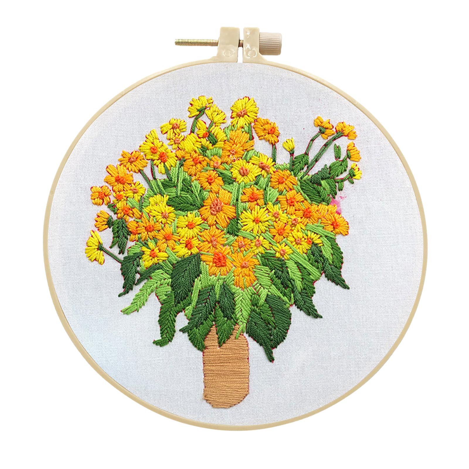 Embroidery Kit Handmade Cross stitch kit for Adult Beginner - Van Gogh Wild Chrysanthemum Pattern