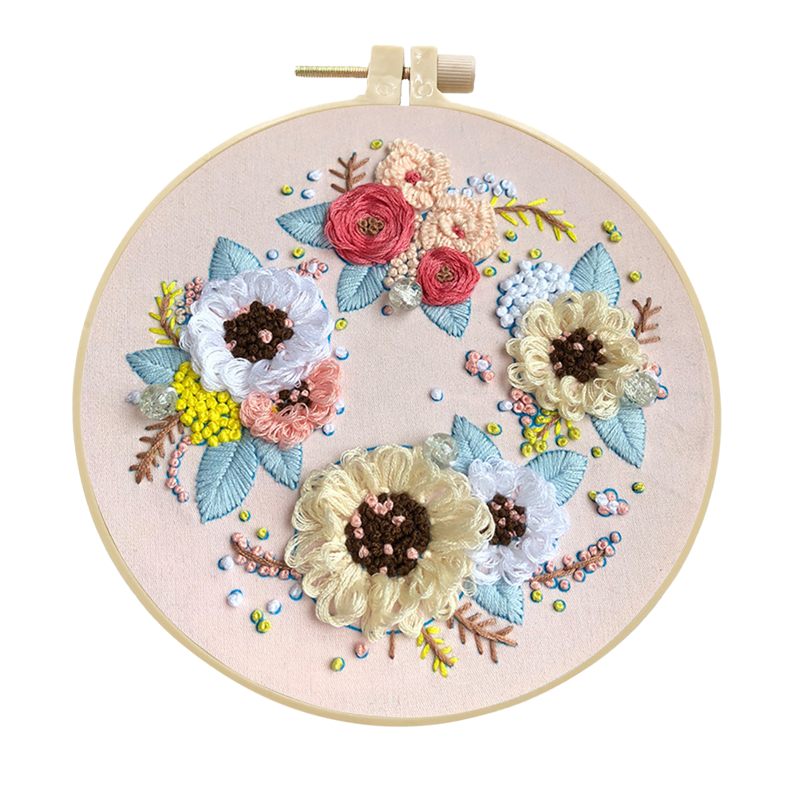Handmade Embroidery Kit Cross stitch kit for Adult Beginner - Handful of Chrysanthemum Pattern