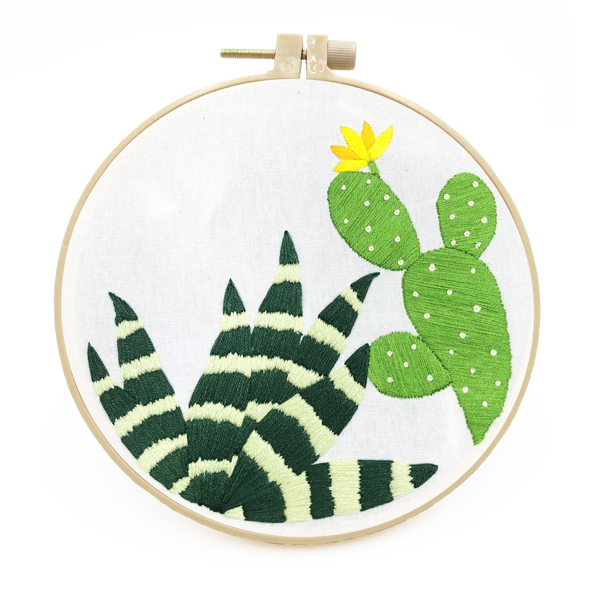 DIY Handmade Embroidery Cross stitch kit - Lovely Cactus Pattern