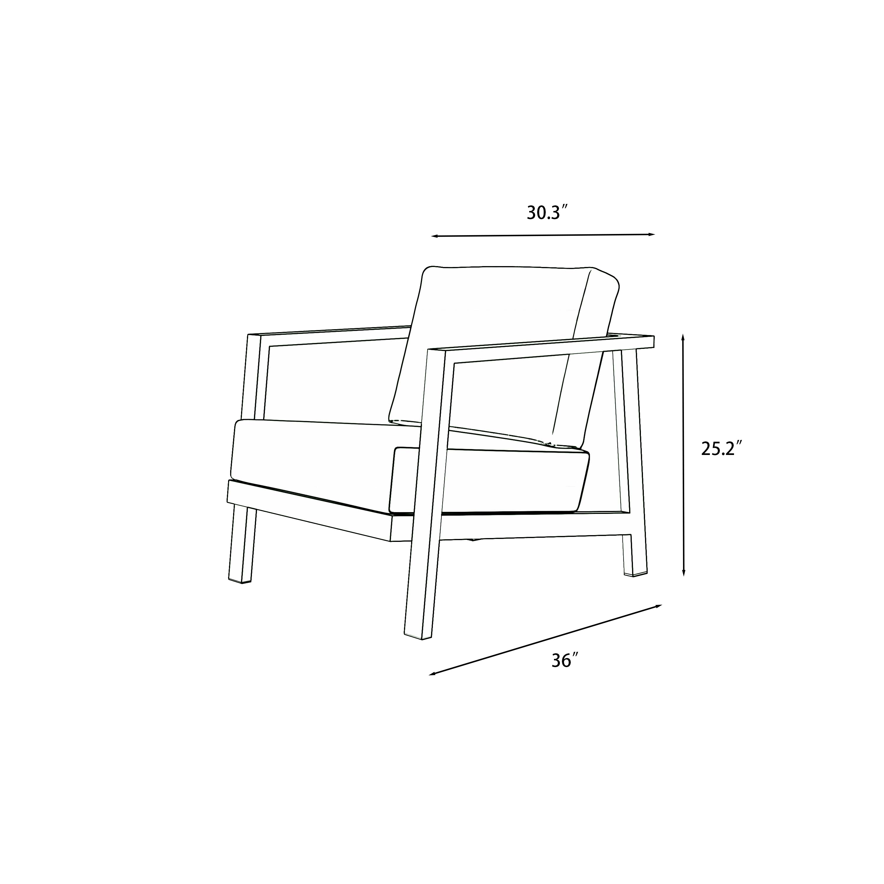 KATE Aluminum Outdoor Armchair-Baeryon Furniture