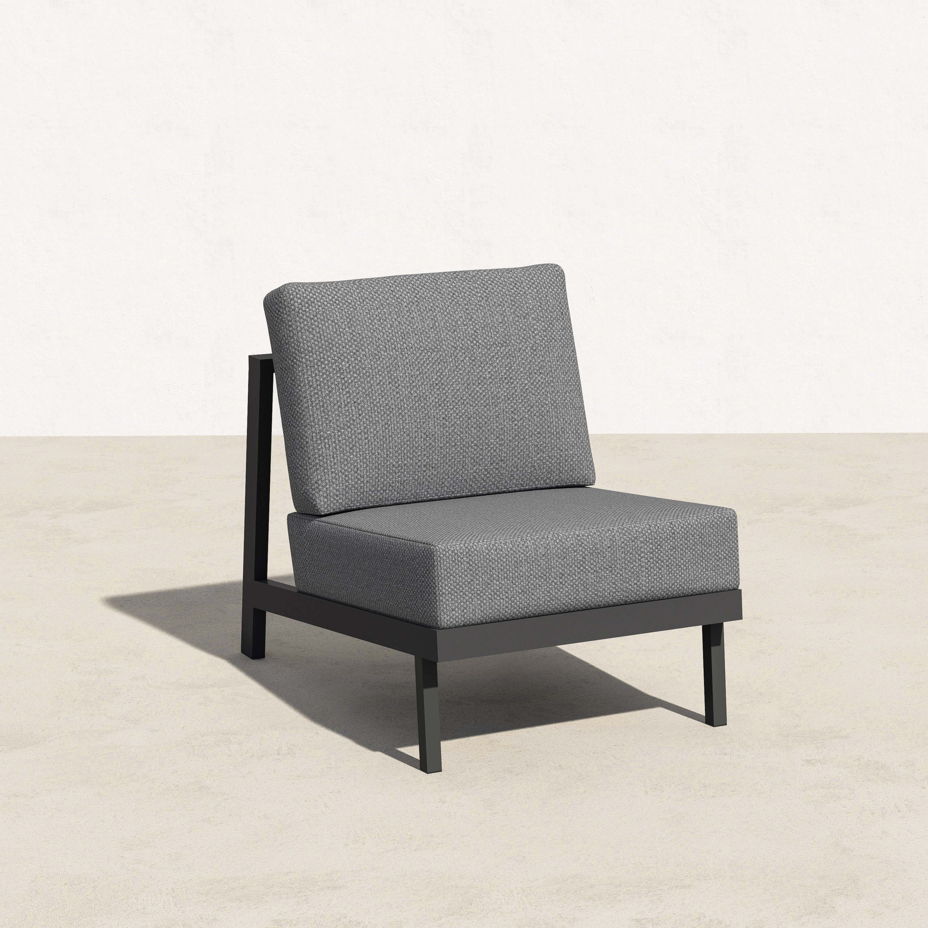 KATE Aluminum Outdoor Armless Chair-Baeryon Furniture