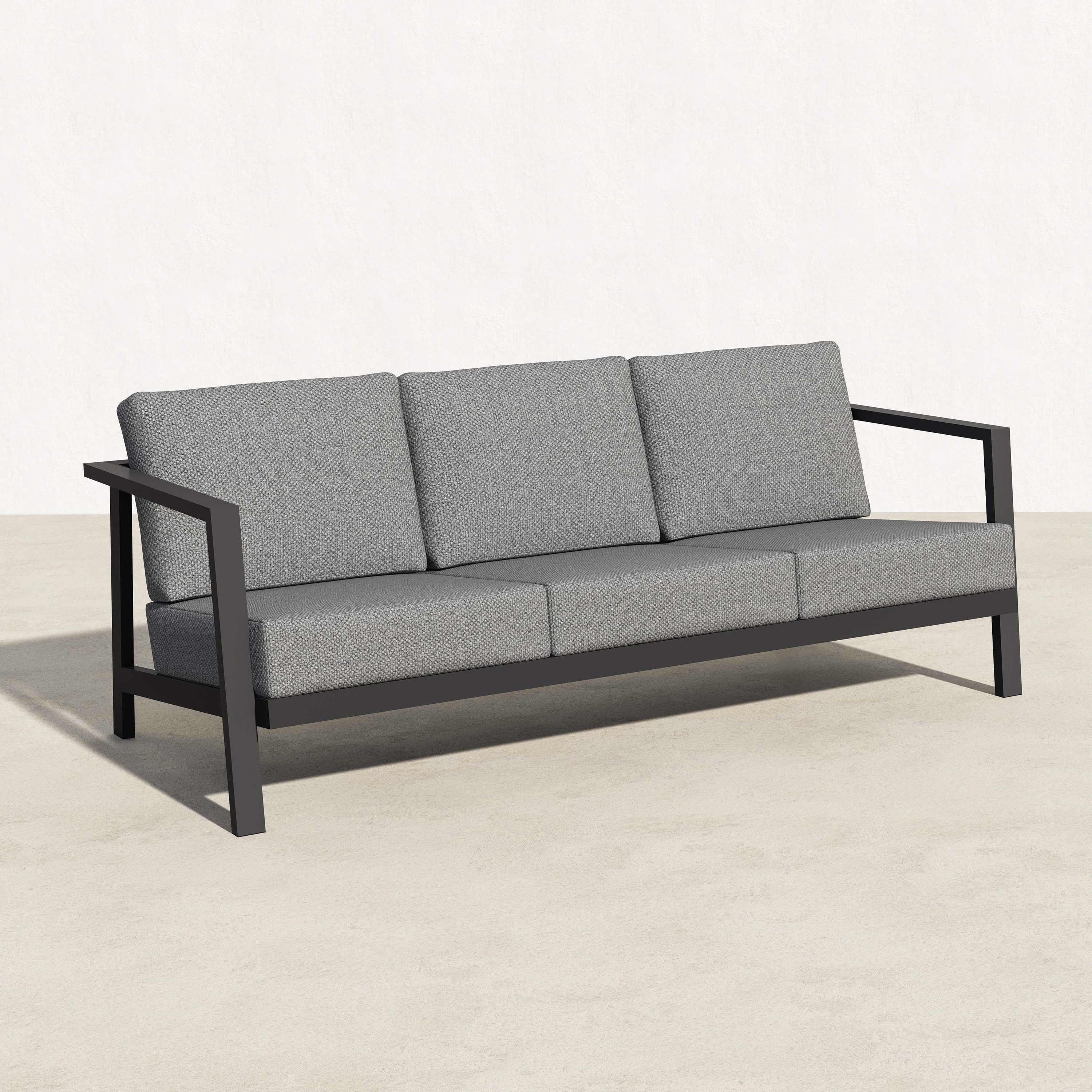 KATE Aluminum Patio Sofa Conversation Set - 5 Seat-Baeryon Furniture
