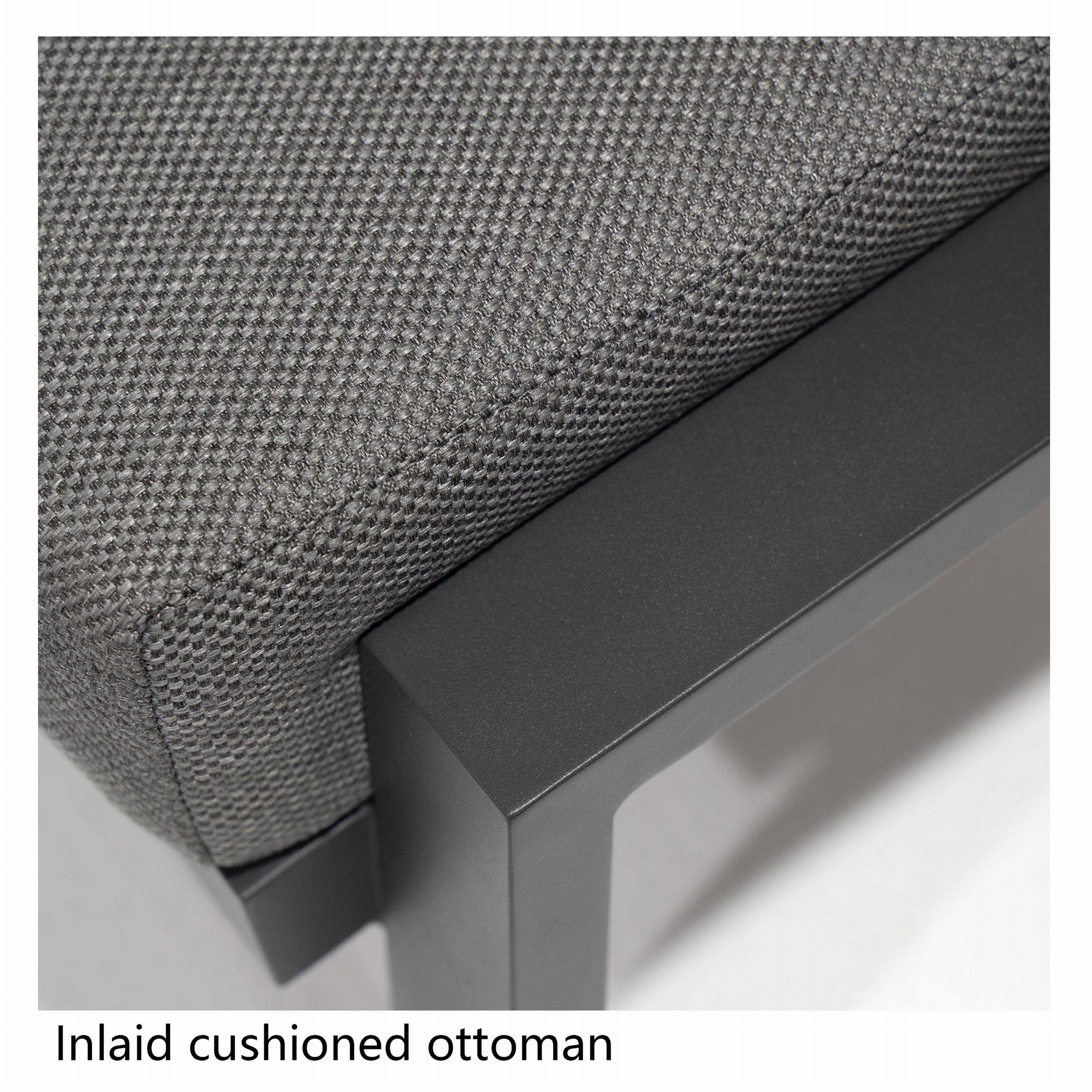 KATE Aluminum Patio Sofa Conversation Set - 5 Seat-Baeryon Furniture