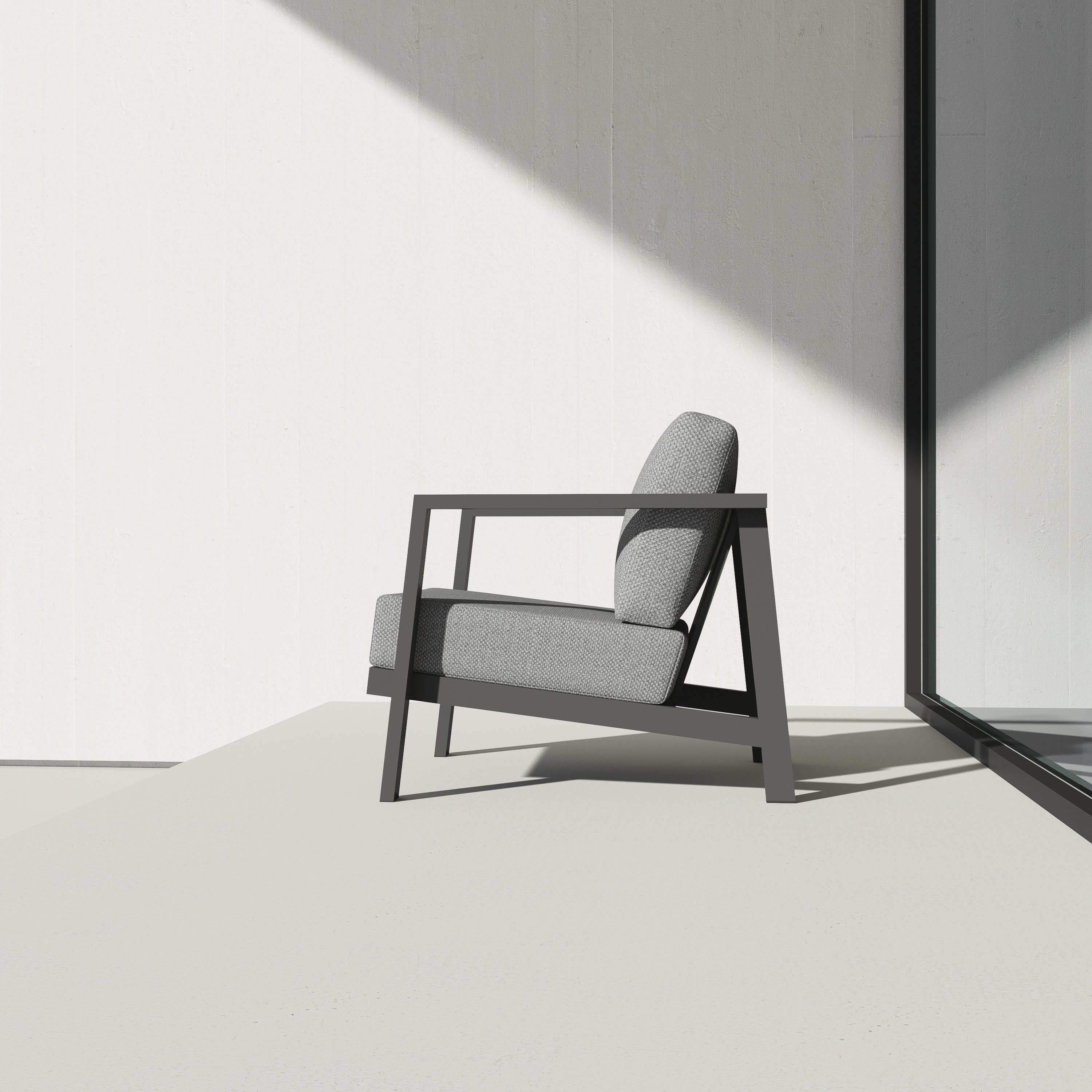 KATE Aluminum Outdoor Armchair-Baeryon Furniture