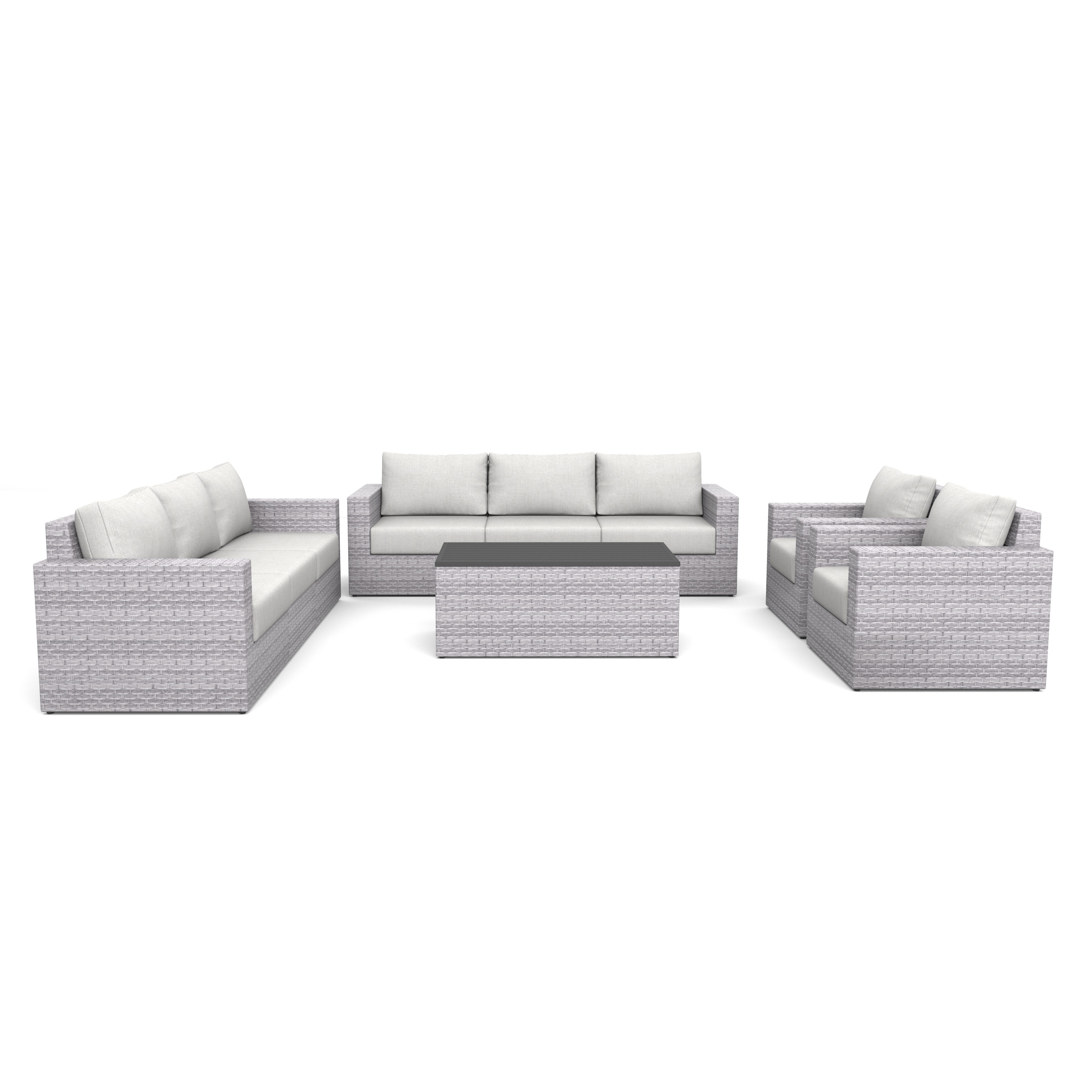AVALON 9 Piece Wicker Patio Sofa-Baeryon Furniture