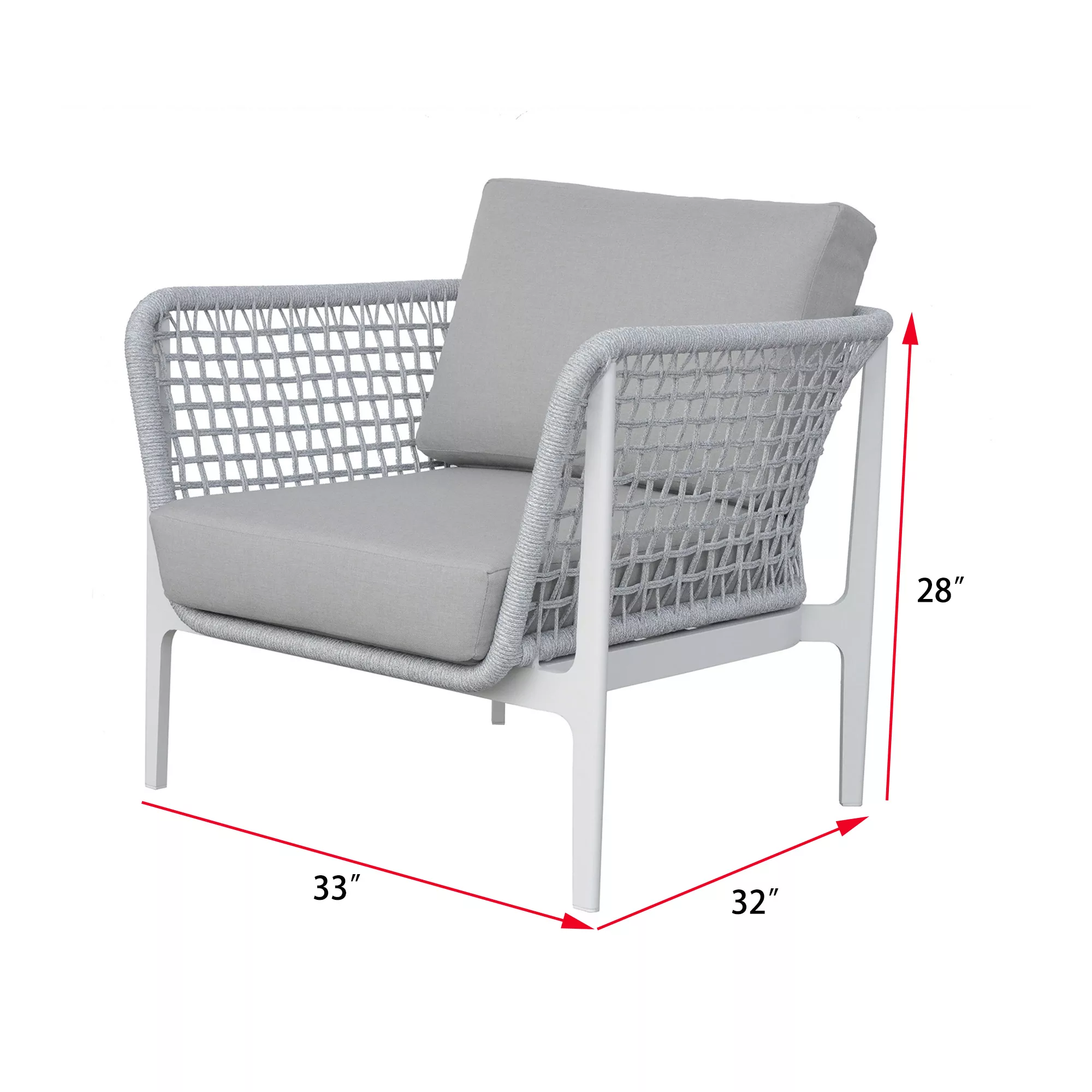 CETUS Outdoor Lounge Chairs Set of 2-Baeryon Furniture