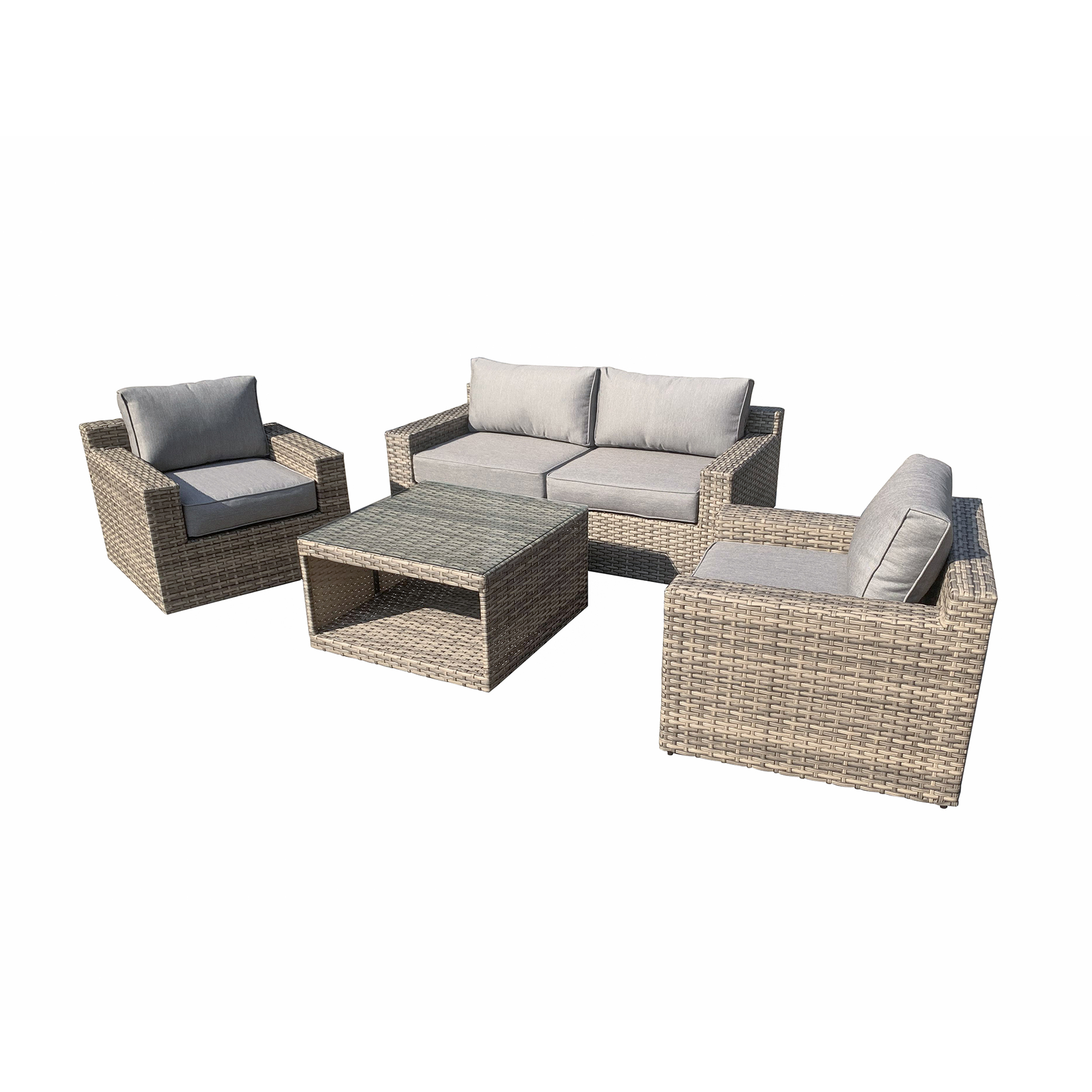 VENTURA 5 Piece Wicker Seating Group Set-Baeryon Furniture