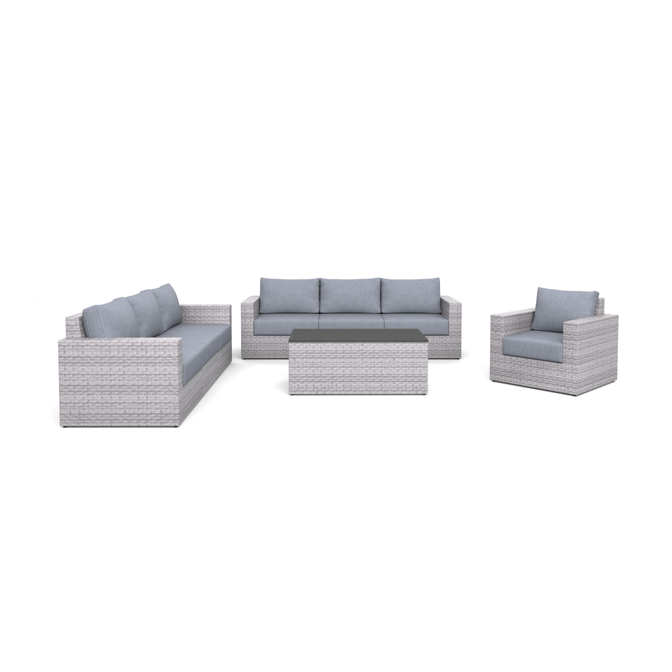 AVALON 8 Piece Wicker Sectional Sofa Set