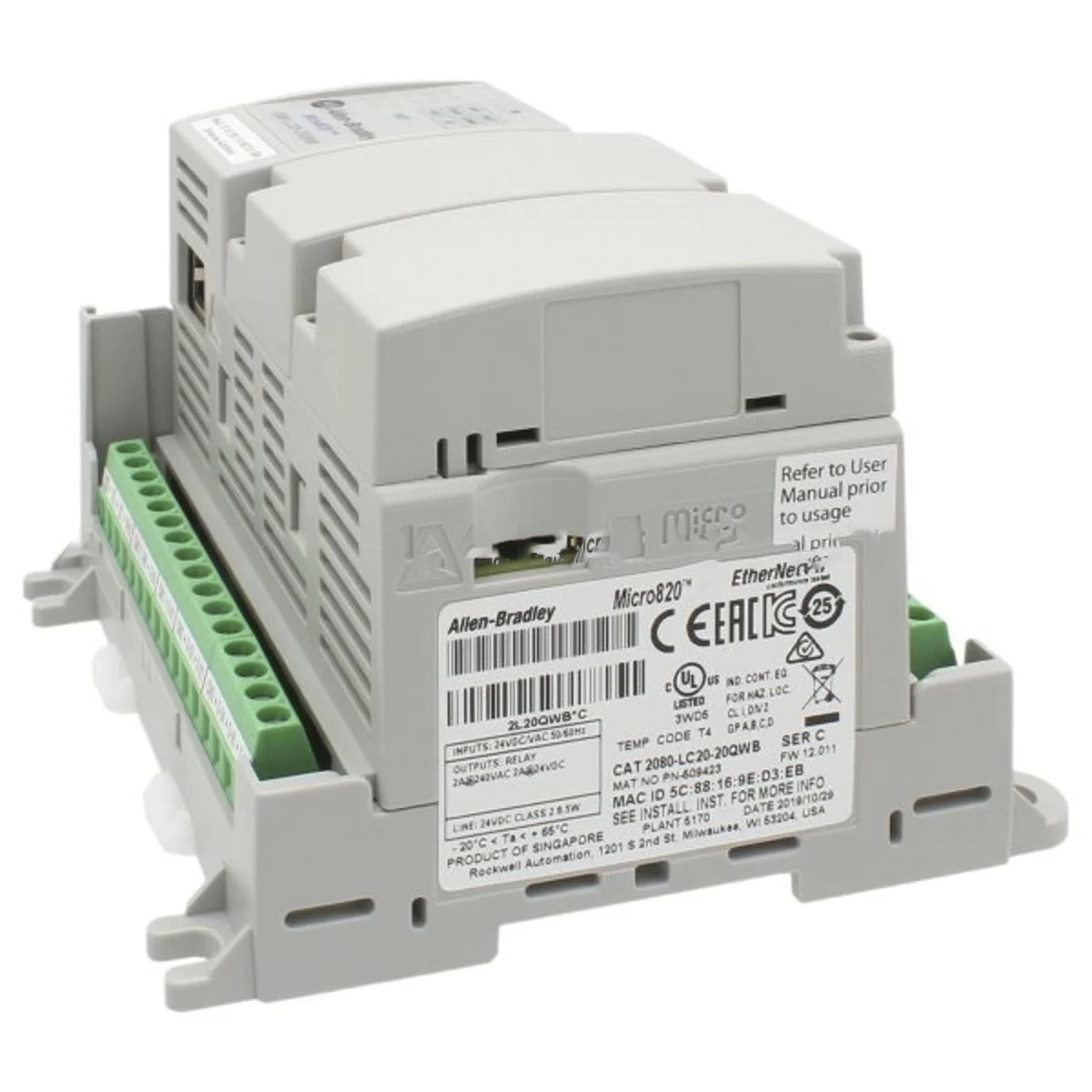 allen bradley 2080 lc20 20qwb