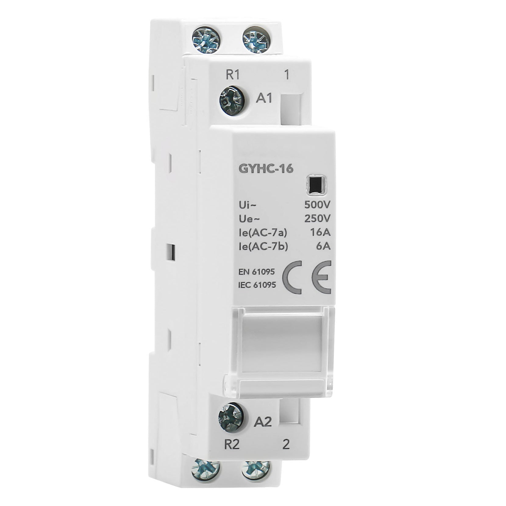 GYHC 2P 16A 1NO 1NC AC 230V Manual Control Household Contactor Din Rail Type-simplybuy industrial