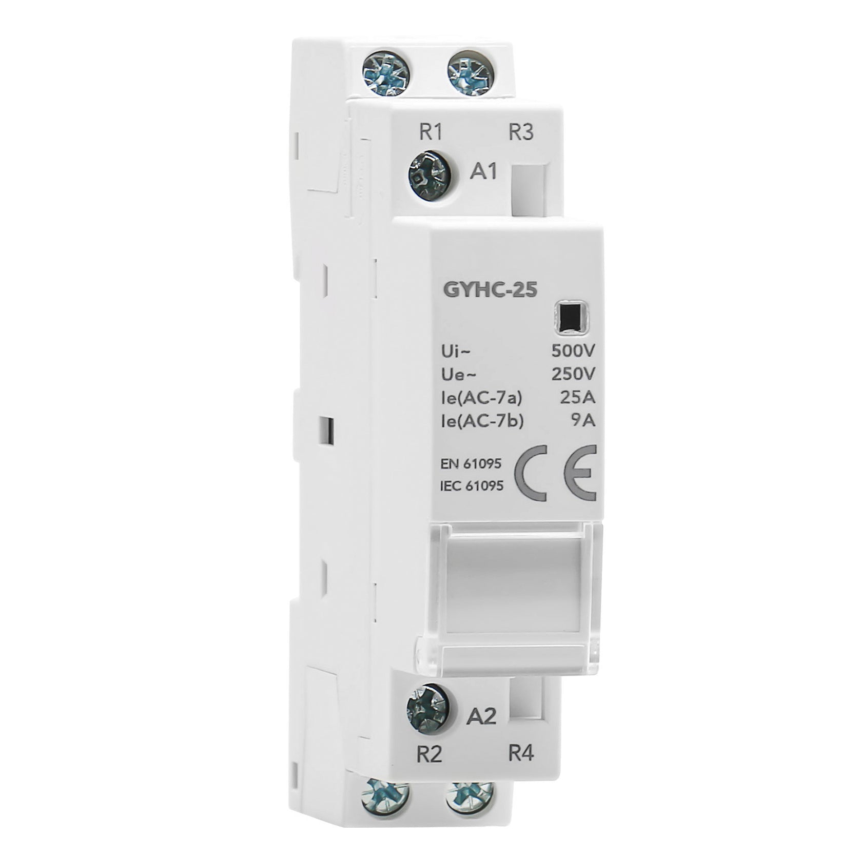 GYHC 2P 25A 2NC AC 220V/230V Manual Control Household Contactor Din Rail Type-simplybuy industrial