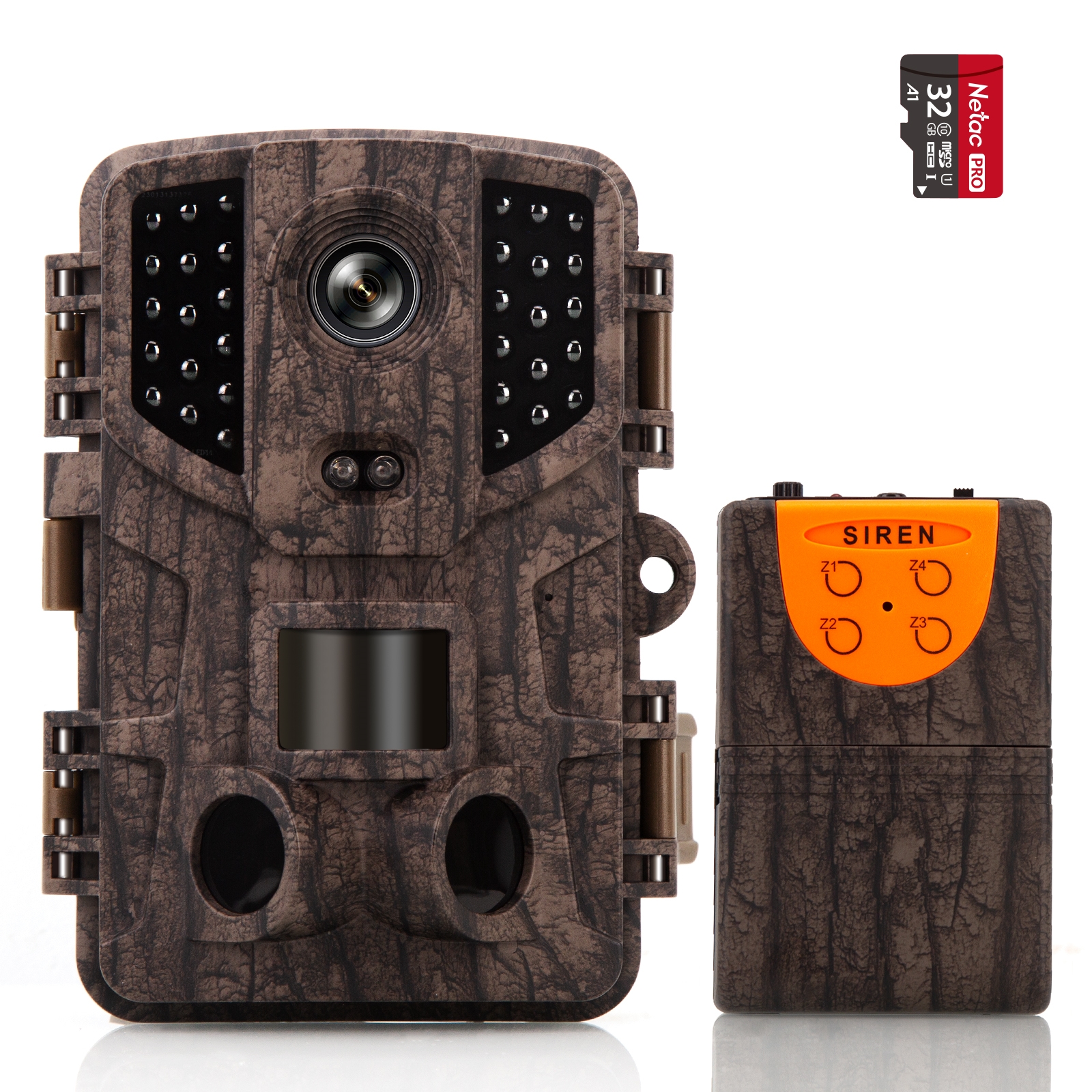 Coolife SV-Tel Trail  Camera with Alarm , 1080P 32MP Trail Camera 0.1 s Shutter Speed -Coolife