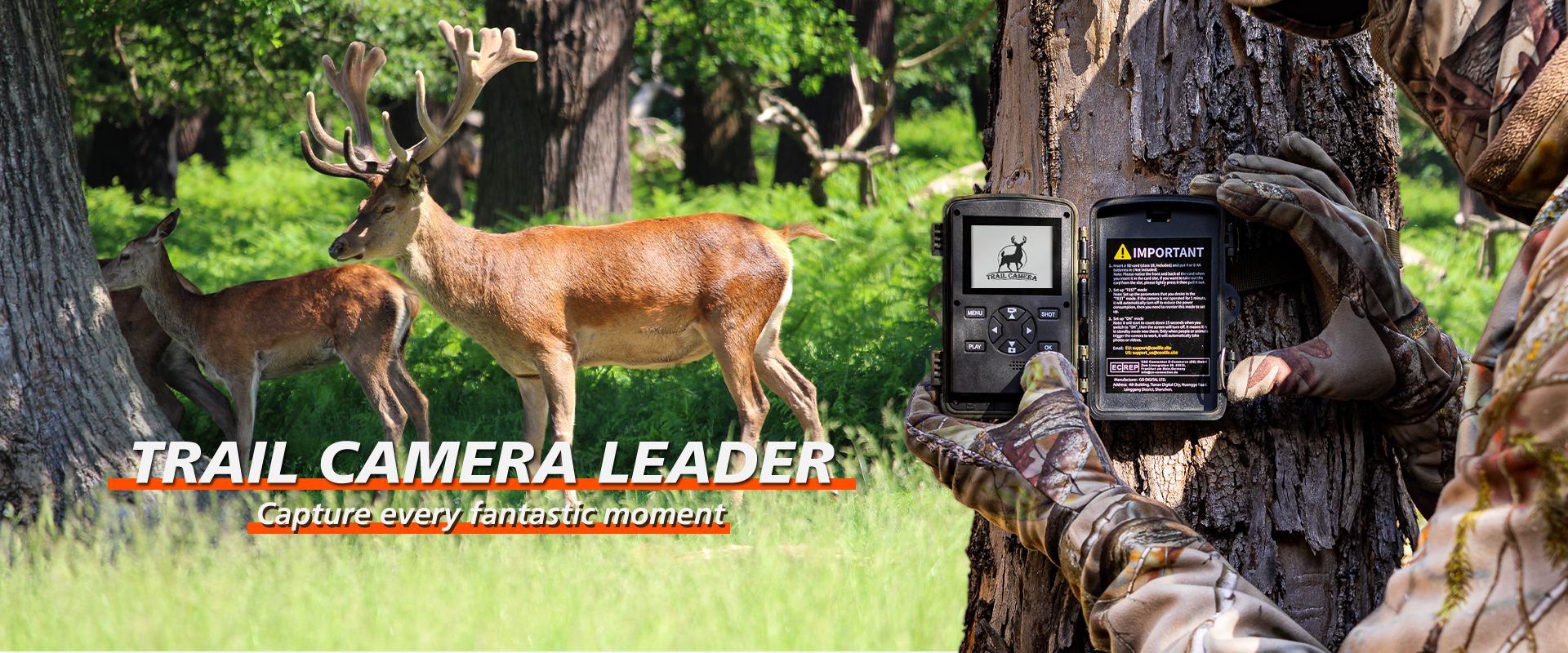Coolife Trail Camera capture every fantastic wildlife moment day and night. Coolife banner