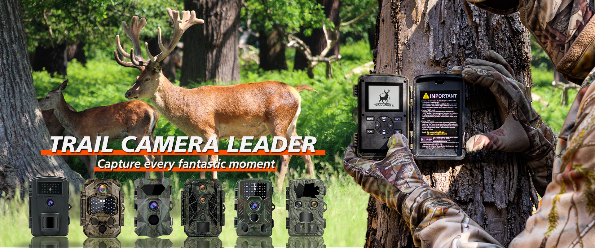Coolife Trail Camera capture every fantastic wildlife moment day and night. Coolife banner