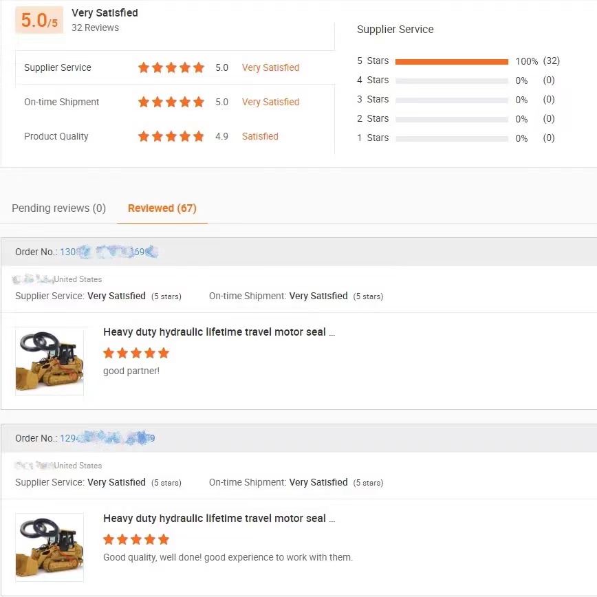 Sealing group Rvton mechanical oil seal Rvton Code:R0730 for 9W6647 1M8747 9W6648 8H2229