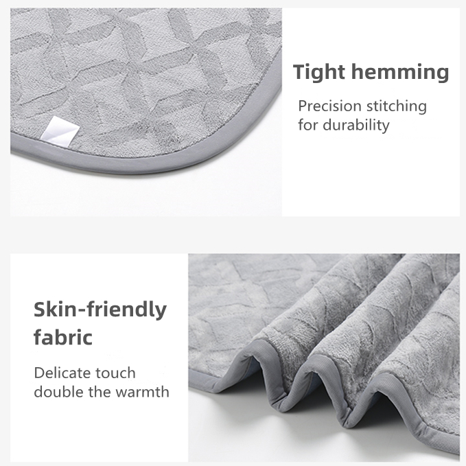 Heated Throw Blanket Soft Plush Washable Heated Bed Warmer Heating Electric Blanket