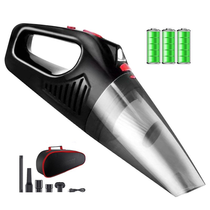 Handheld Vacuum Cleaner Cordless Rechargeable 10000Pa Strong Suction Portable Car Vacuum Cleaner w/ LED Light for Auto Office