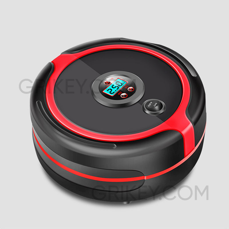 Air Compressor Tire Inflator Portable Air Pump 12V DC Auto Tire Pump w/ Digital Pressure Gauge LED Light for Car Tires Bicycle Balls-grikey