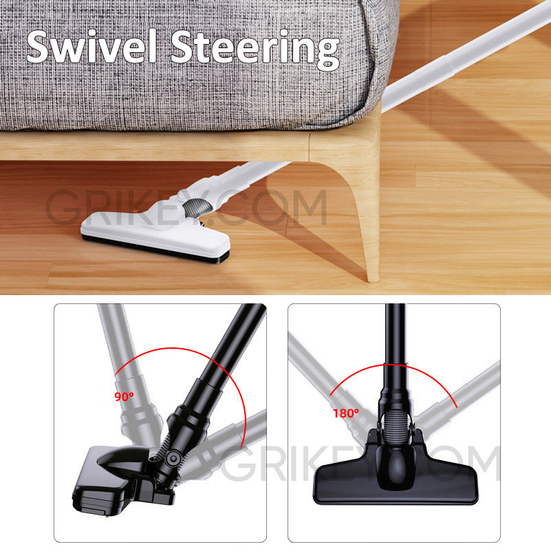 Cordless Handheld Vacuum Lightweight Portable Household Stick Vac Powerful Cordless Vaccum Cleaner for Car Home Hardwood Floor-grikey