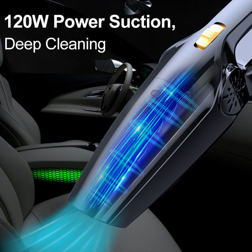 Cordless Portable Car Vacuum Cleaner 8000Pa Powerful Suction Rechargeable Auto Vaccum Cleaner for Home Office Sofa Desk-grikey