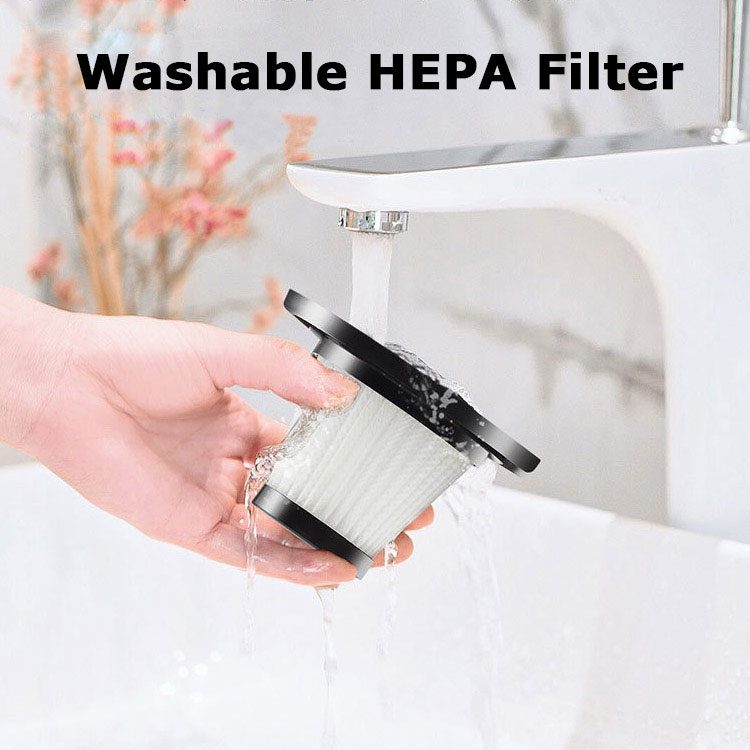 Mini Vacuum Cleaner Cordless Portable Car Vacuum Cleaner with LED Light Rechargeable Mini Vacuum for Home Office Pet Hair Cleaning-grikey