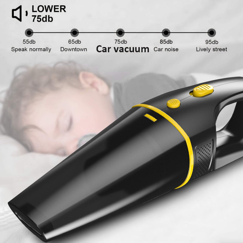 Car Vacuum Cleaner High Power 12V DC Portable Corded Handheld Vacuum Cleaner for Car Interior Cleaning with 3 Attachments & Bag-grikey