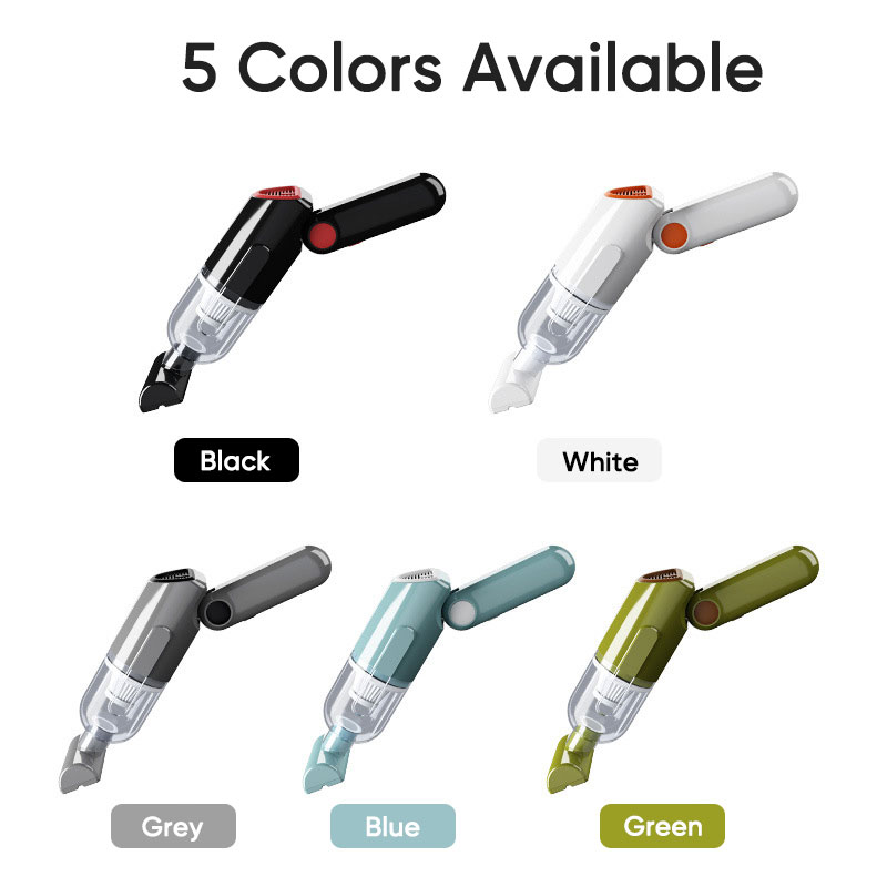 Handheld Vacuum Cleaner Cordless 8000PA Suction Hand Vacuum Cordless for Home Car Cleaning Mini Portable Car Vacuum USB Charging-grikey